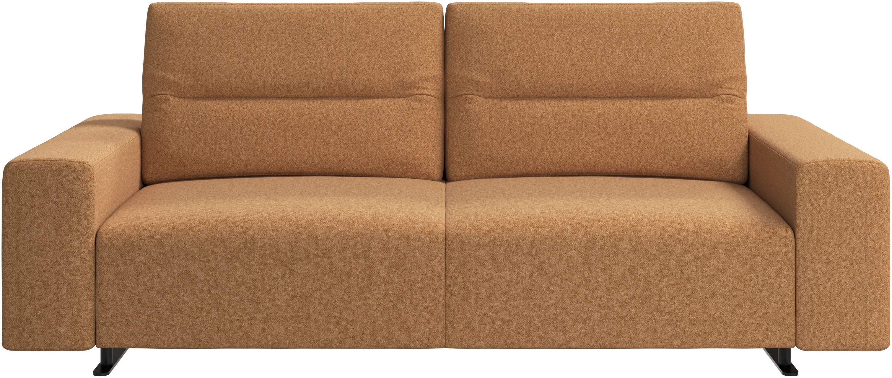 Hampton sofa with adjustable back and storage on the right side