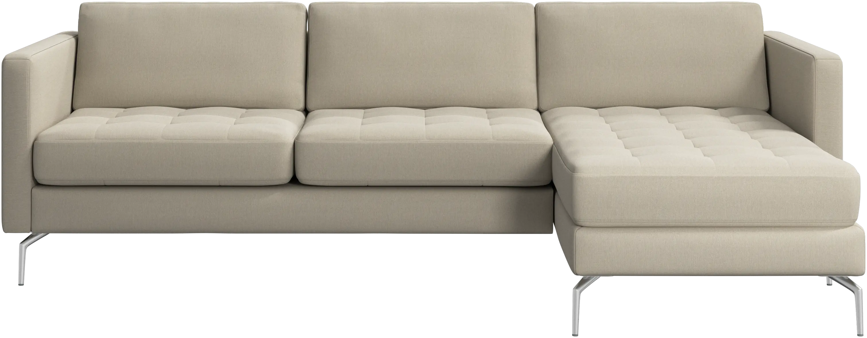 Osaka sofa with resting unit, tufted seat