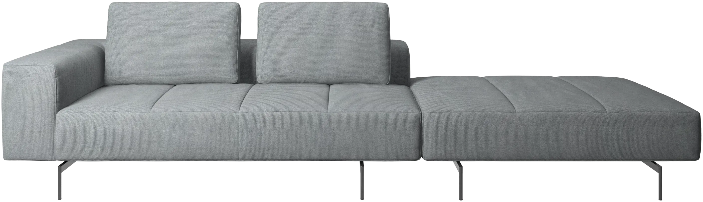 Amsterdam sofa with footstool on right side