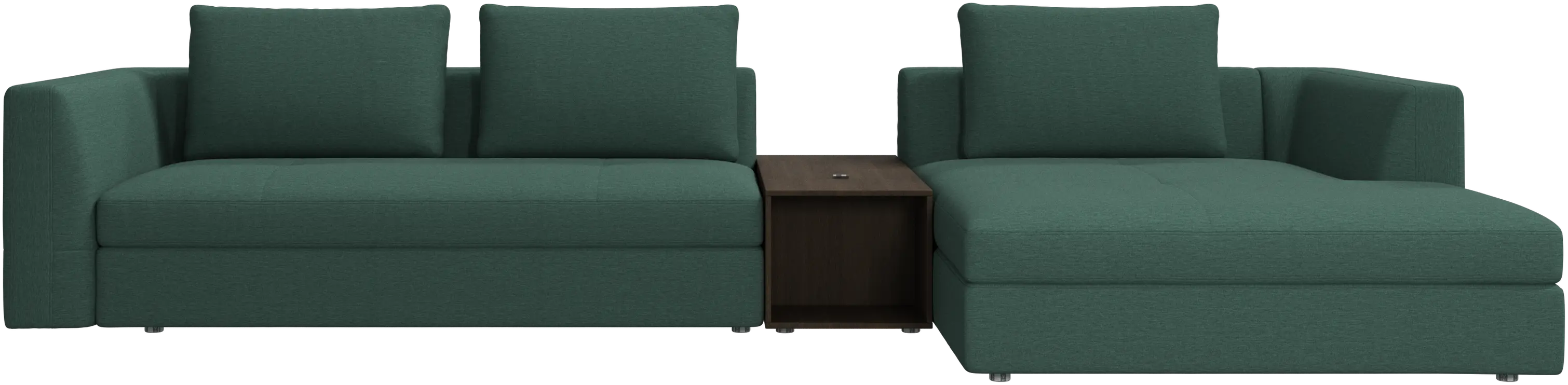 Bergamo chaise longue sofa with storage