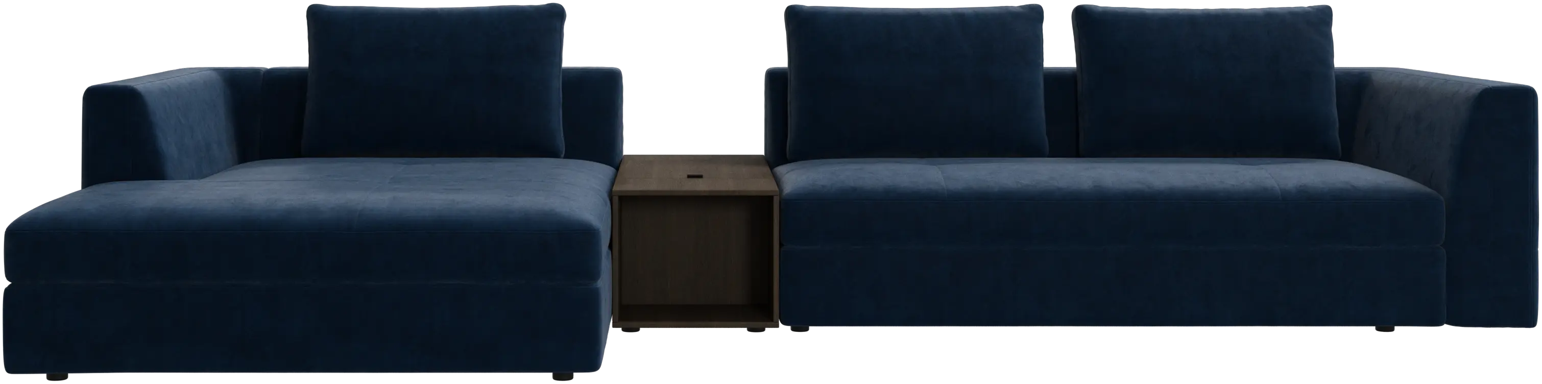 Bergamo chaise longue sofa with storage
