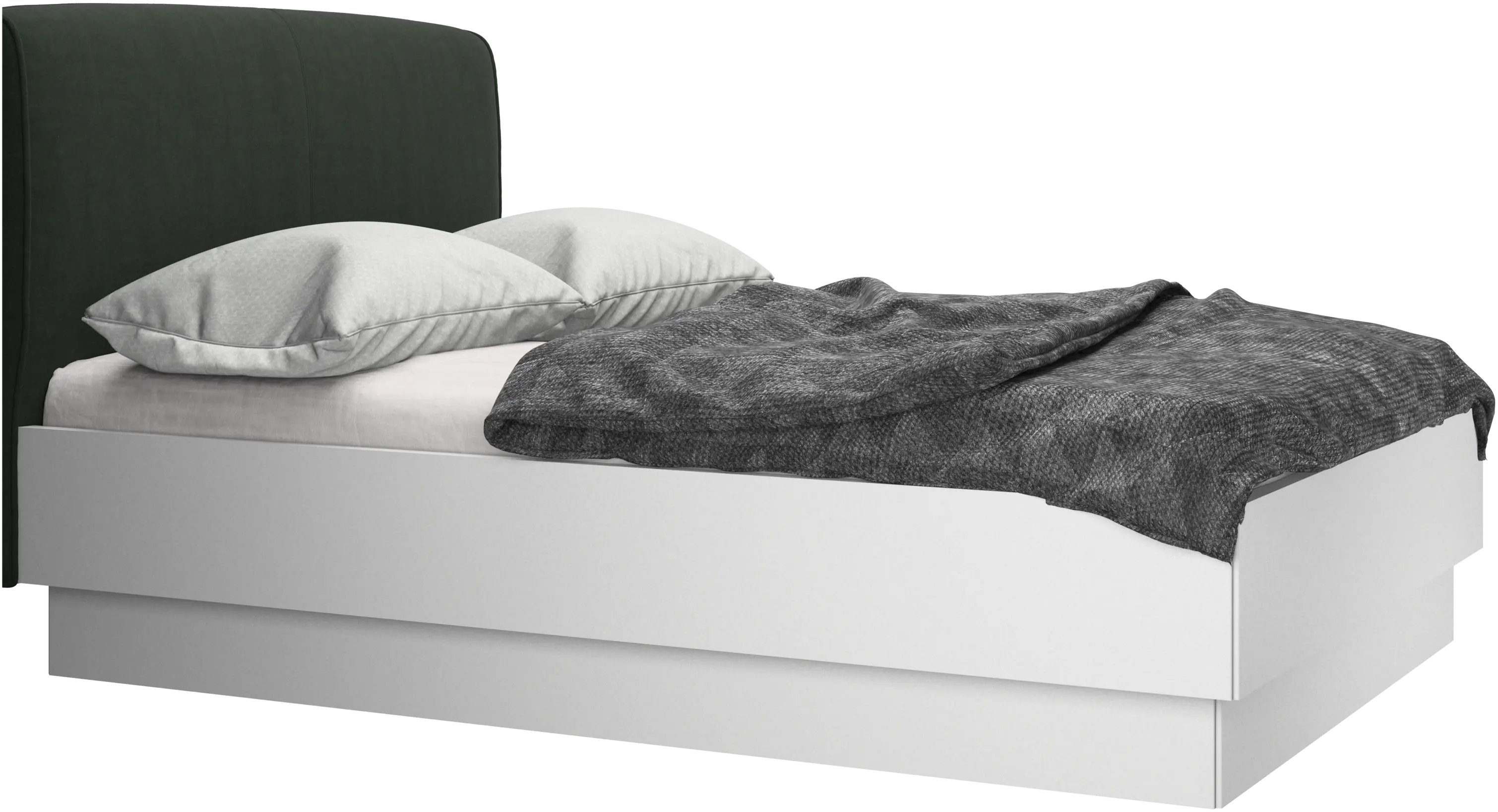 Houston, upholstered bed with storage
