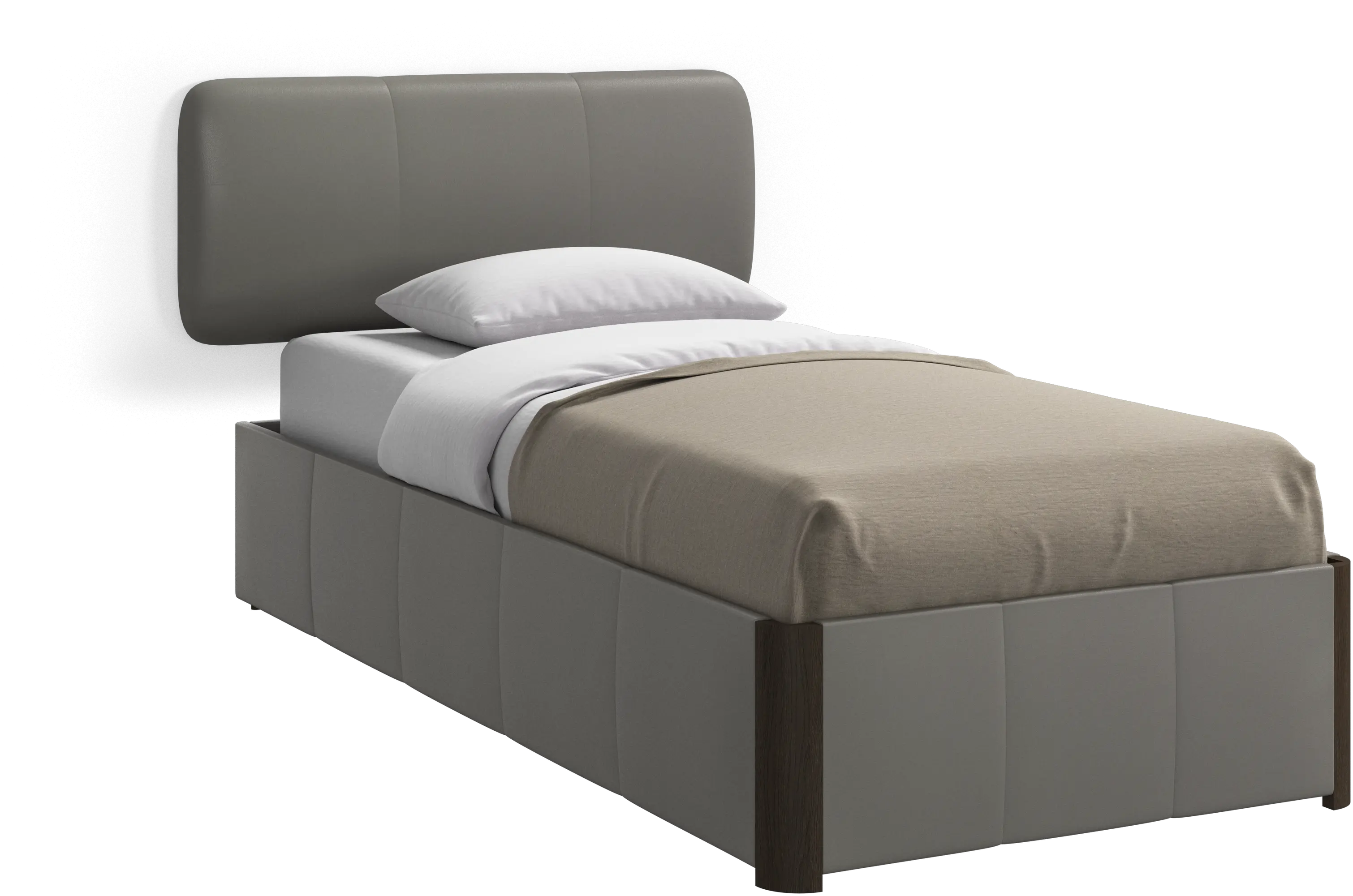 Element seng, vægmonteret sengegavl, uden lameller, ekskl. madras