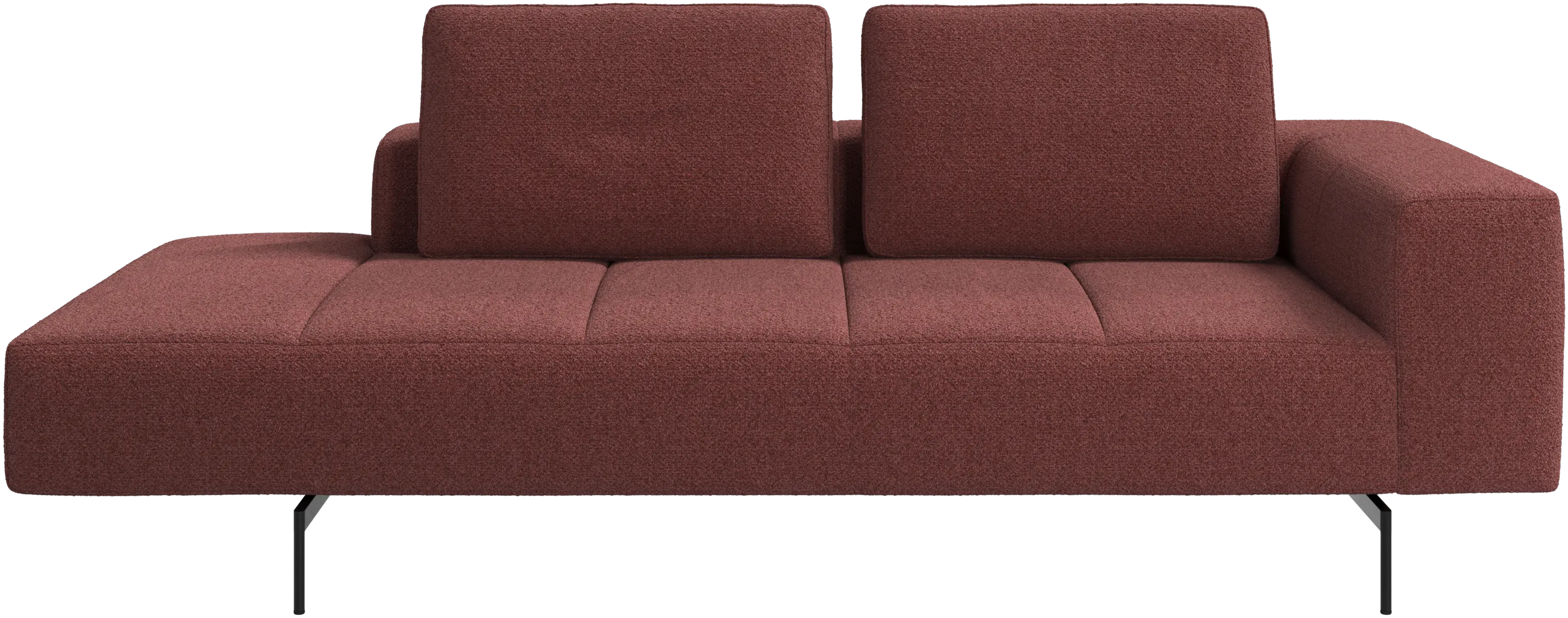 Amsterdam resting module for sofa, armrest right, open end left