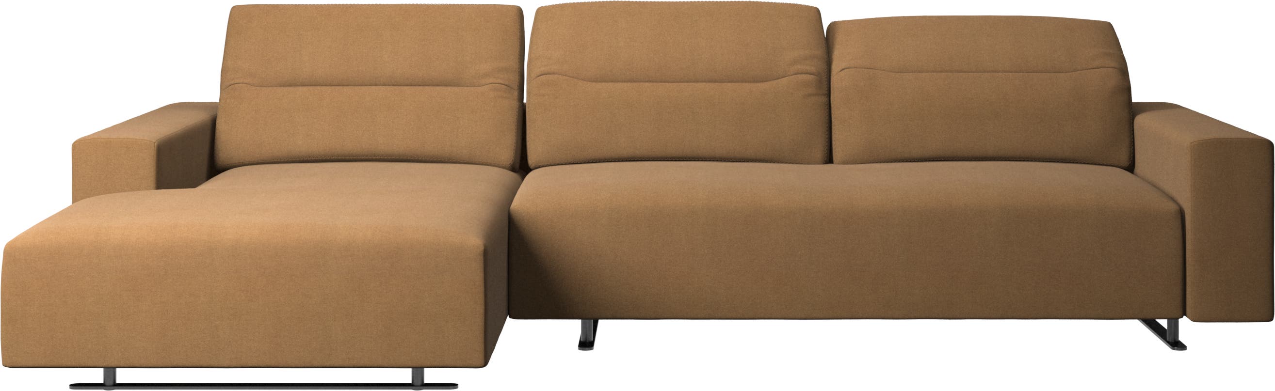 Hampton sofa med justerbar ryg og lounge modul venstre side