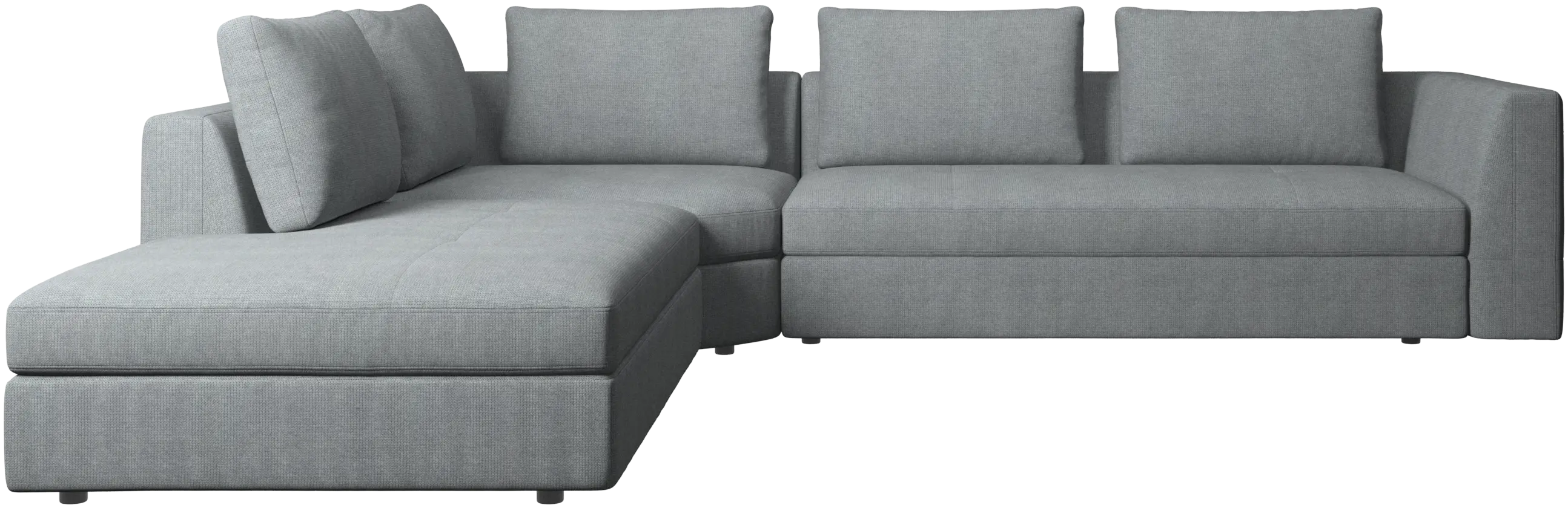 Bergamo corner sofa with lounging unit