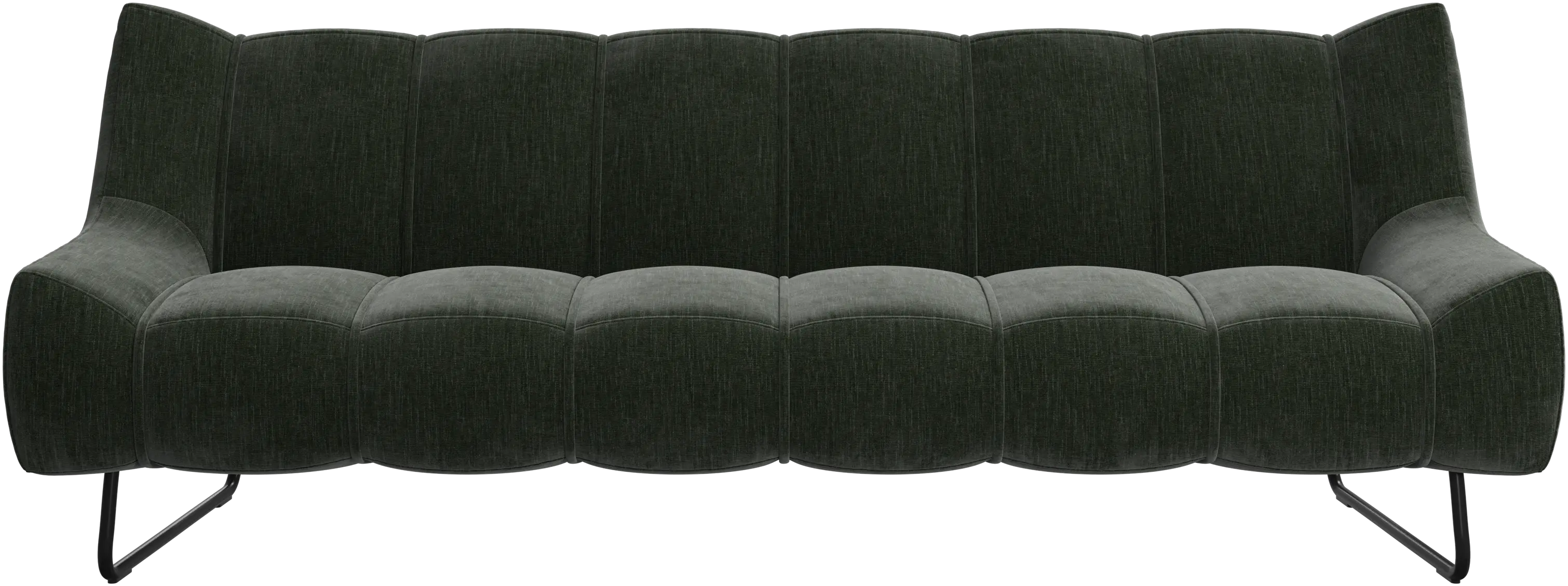 Canapé 3 places Nawabari, pied haut