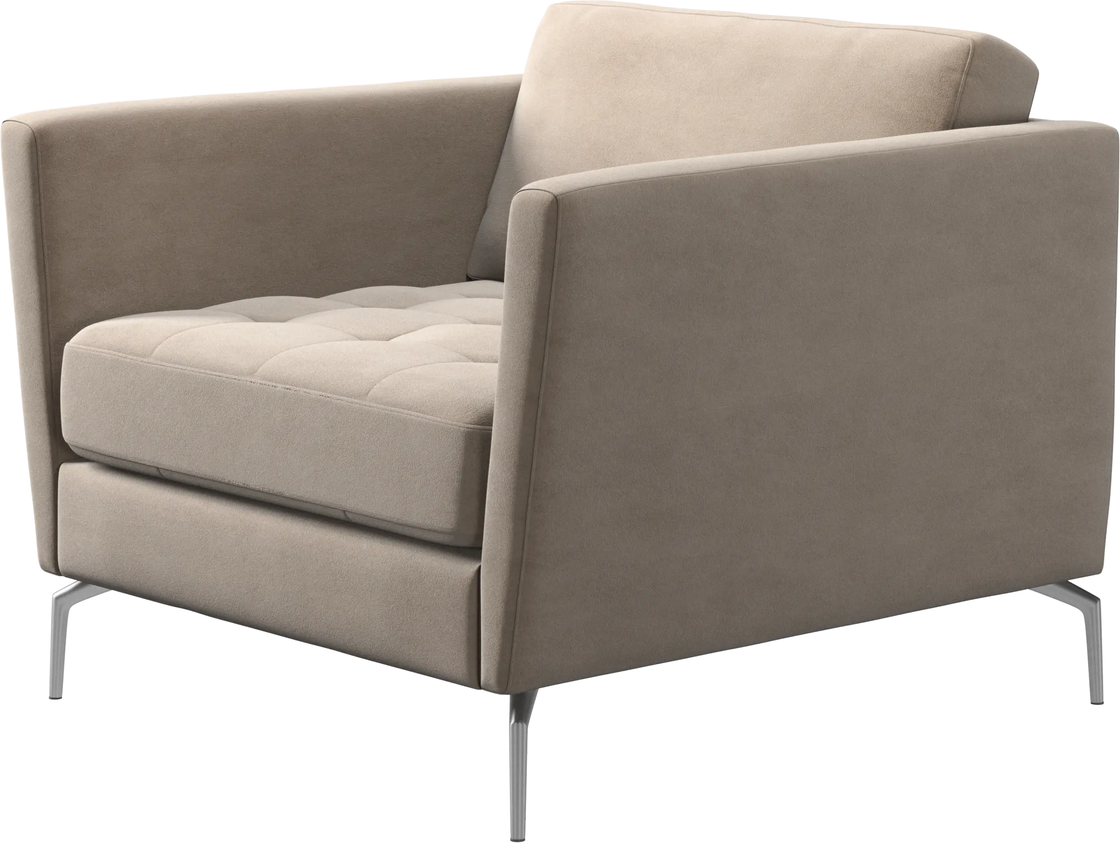 Osaka chair, tufted seat