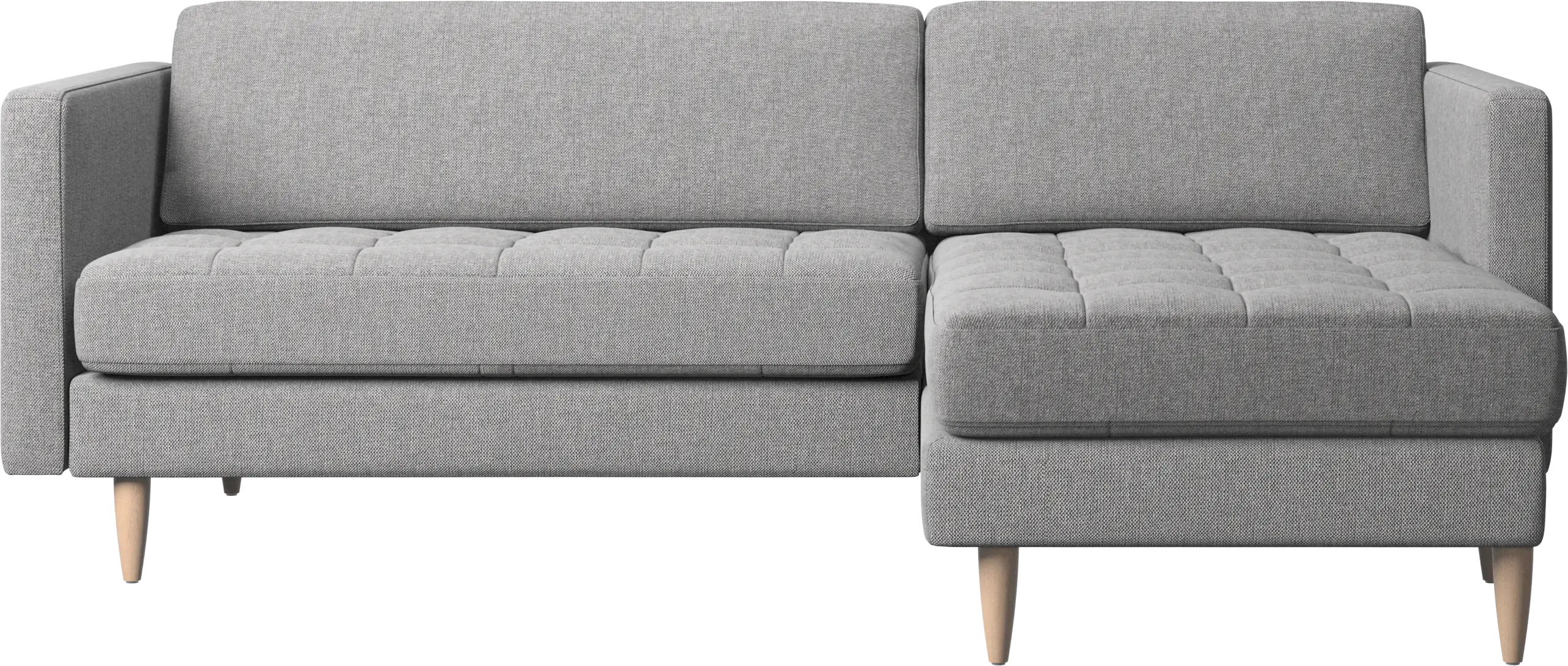 Osaka sofa with resting unit, tufted seat