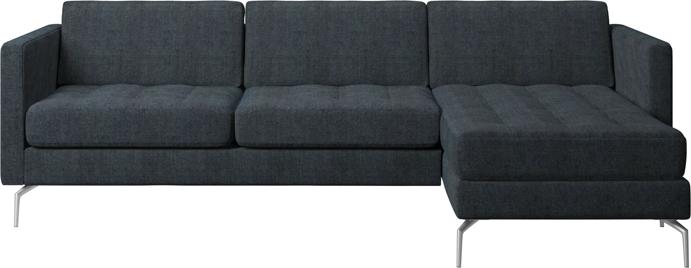 Osaka sofa with resting unit, tufted seat