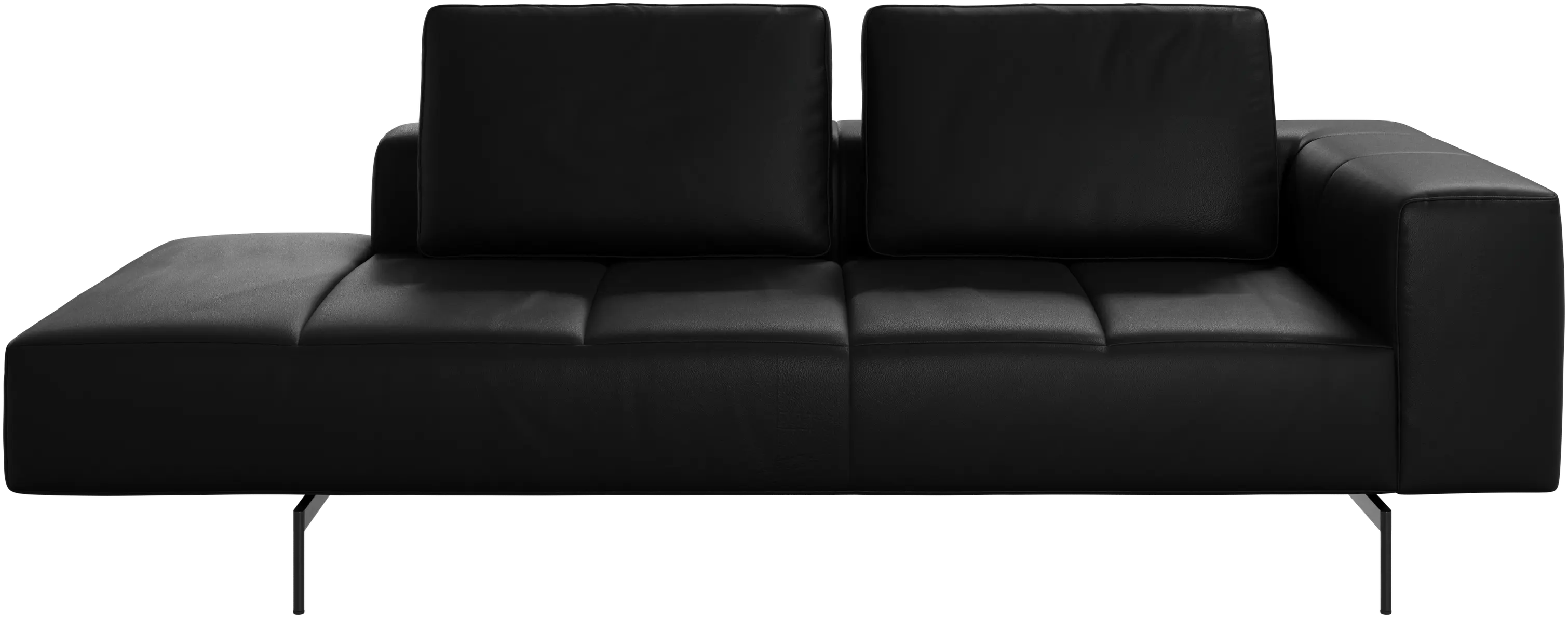 Amsterdam resting module for sofa, armrest right, open end left