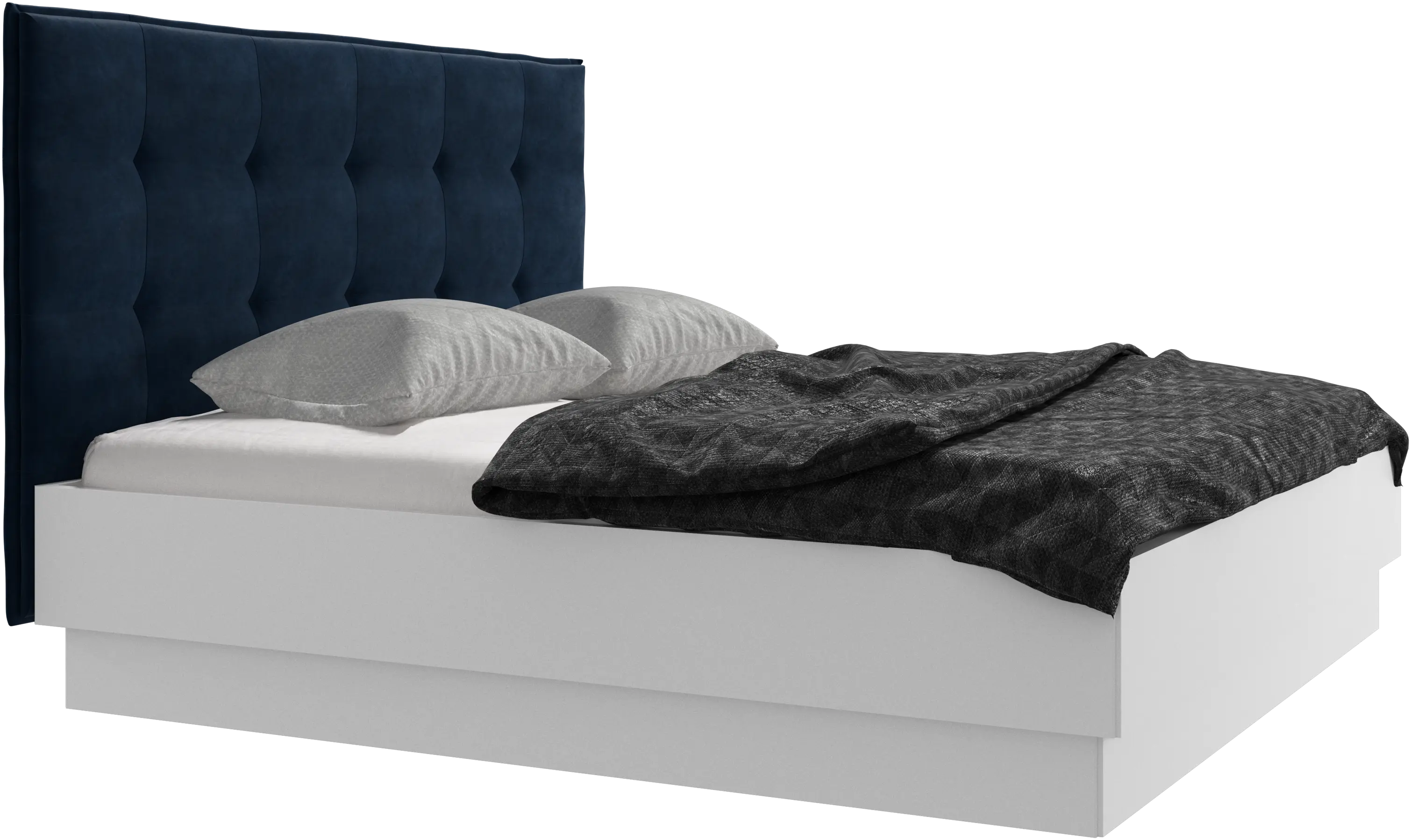 Lugano storage bed with lift-up frame and slats, excl. mattress
