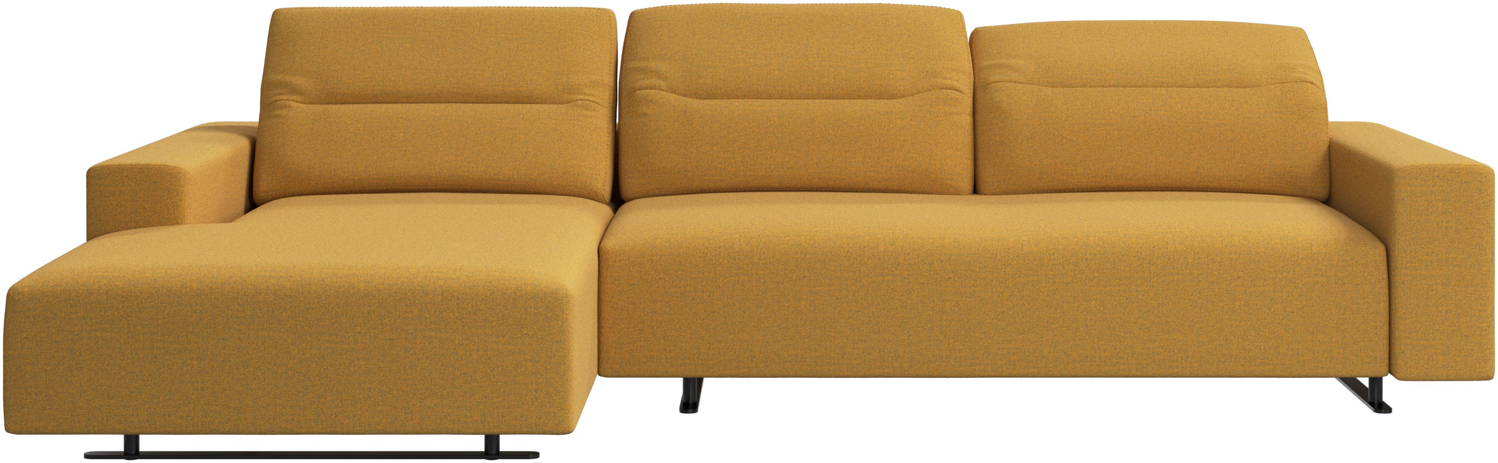 Hampton sofa with adjustable back and resting unit left side