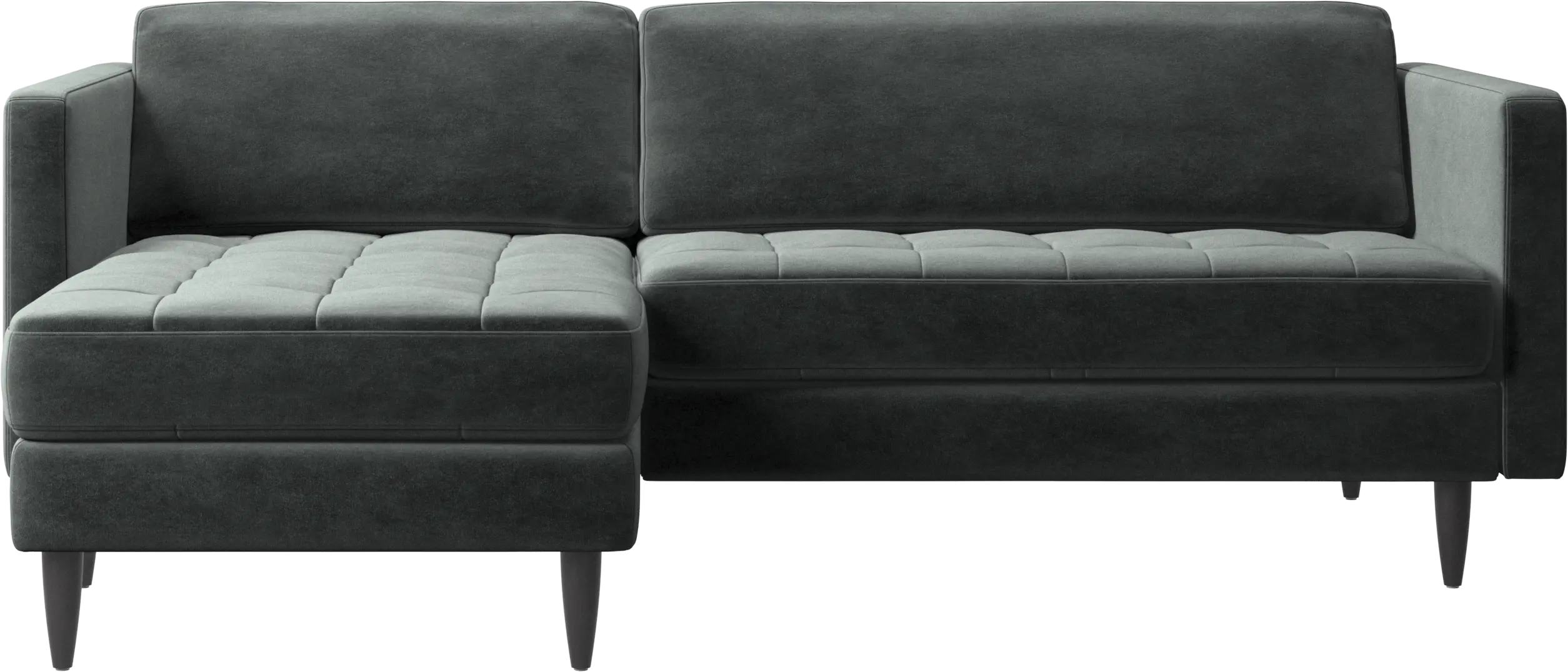 Osaka sofa with resting unit, tufted seat