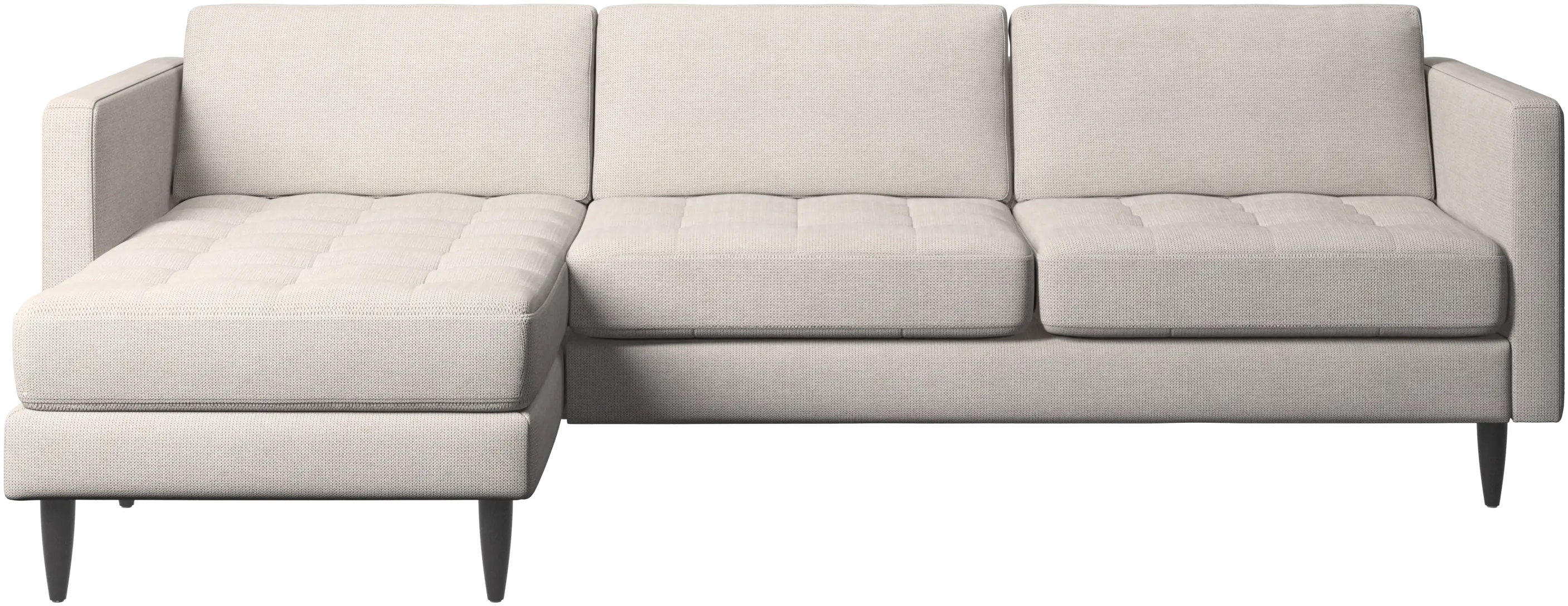 Osaka sofa with resting unit, tufted seat