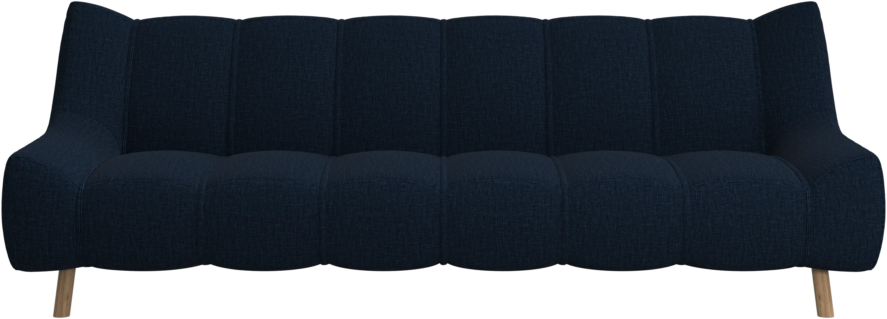 Nawabari 3 seater sofa, wooden leg