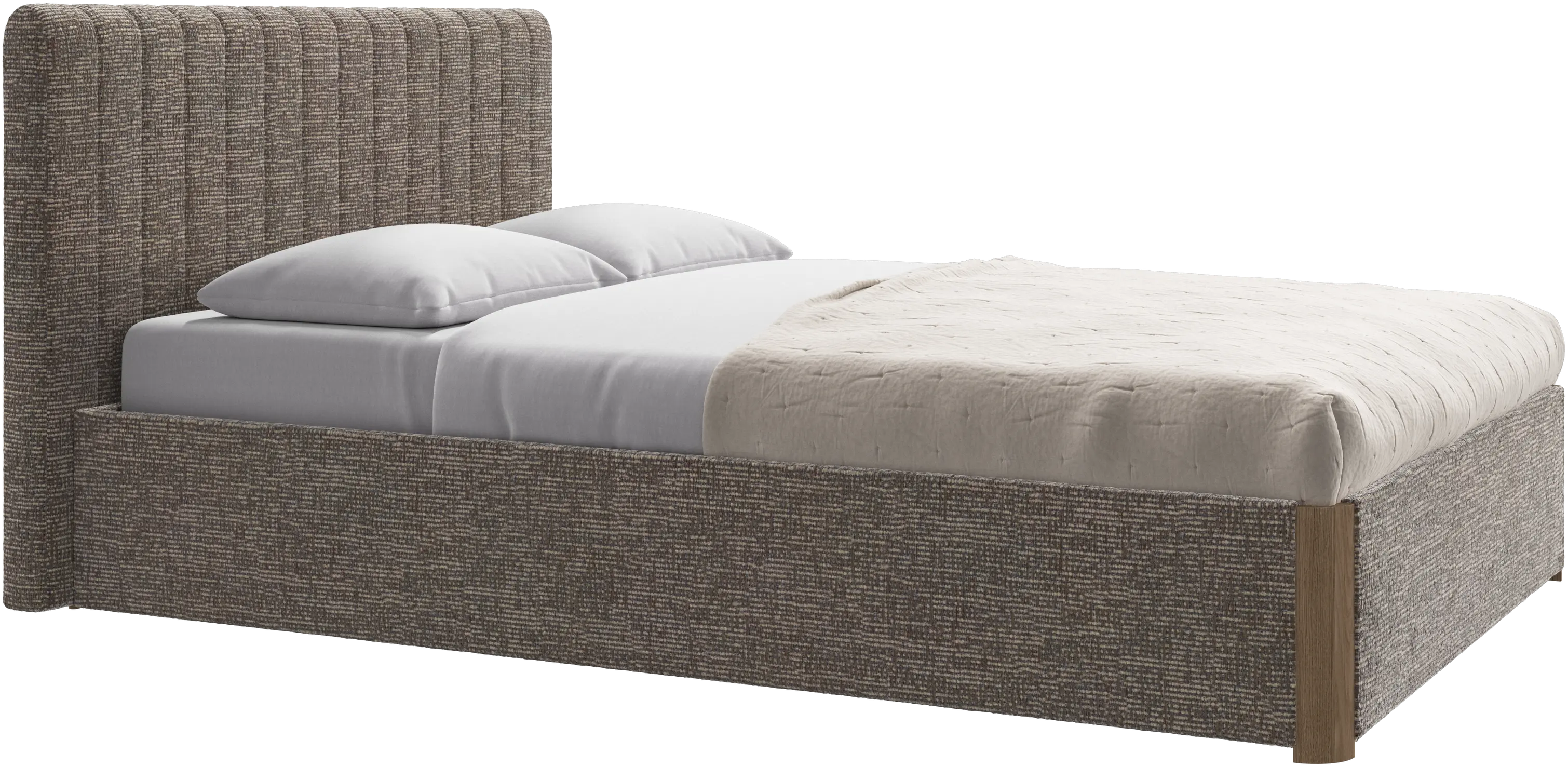 Element bed, bed-mounted headboard, with slats, excl. mattress