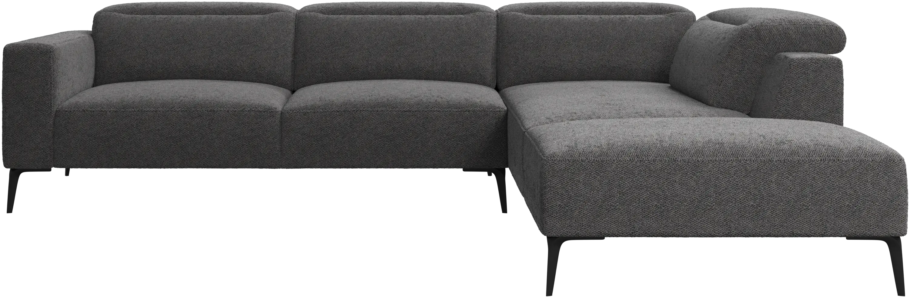 Zürich corner sofa with lounging unit