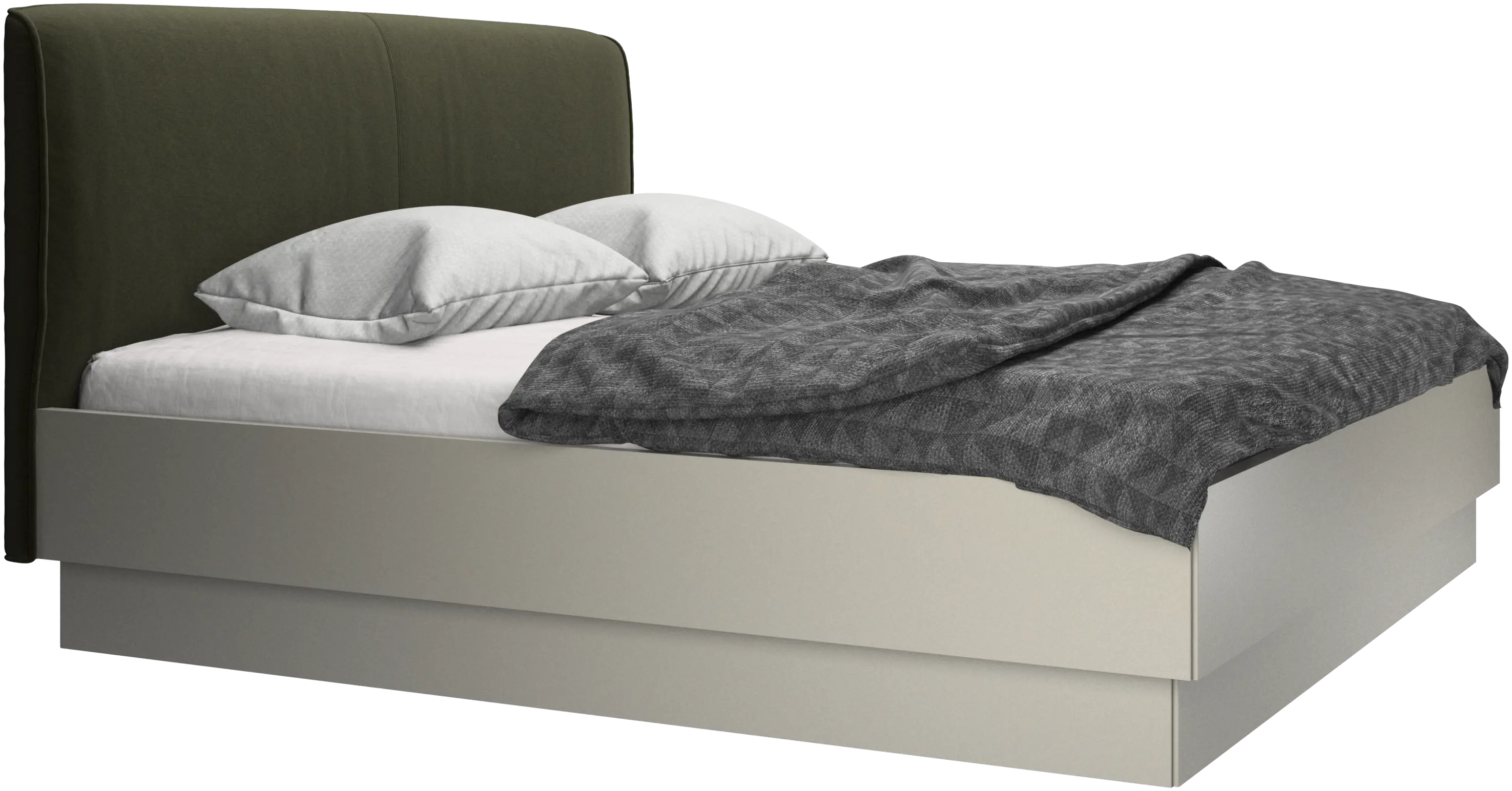 Houston, upholstered bed with storage