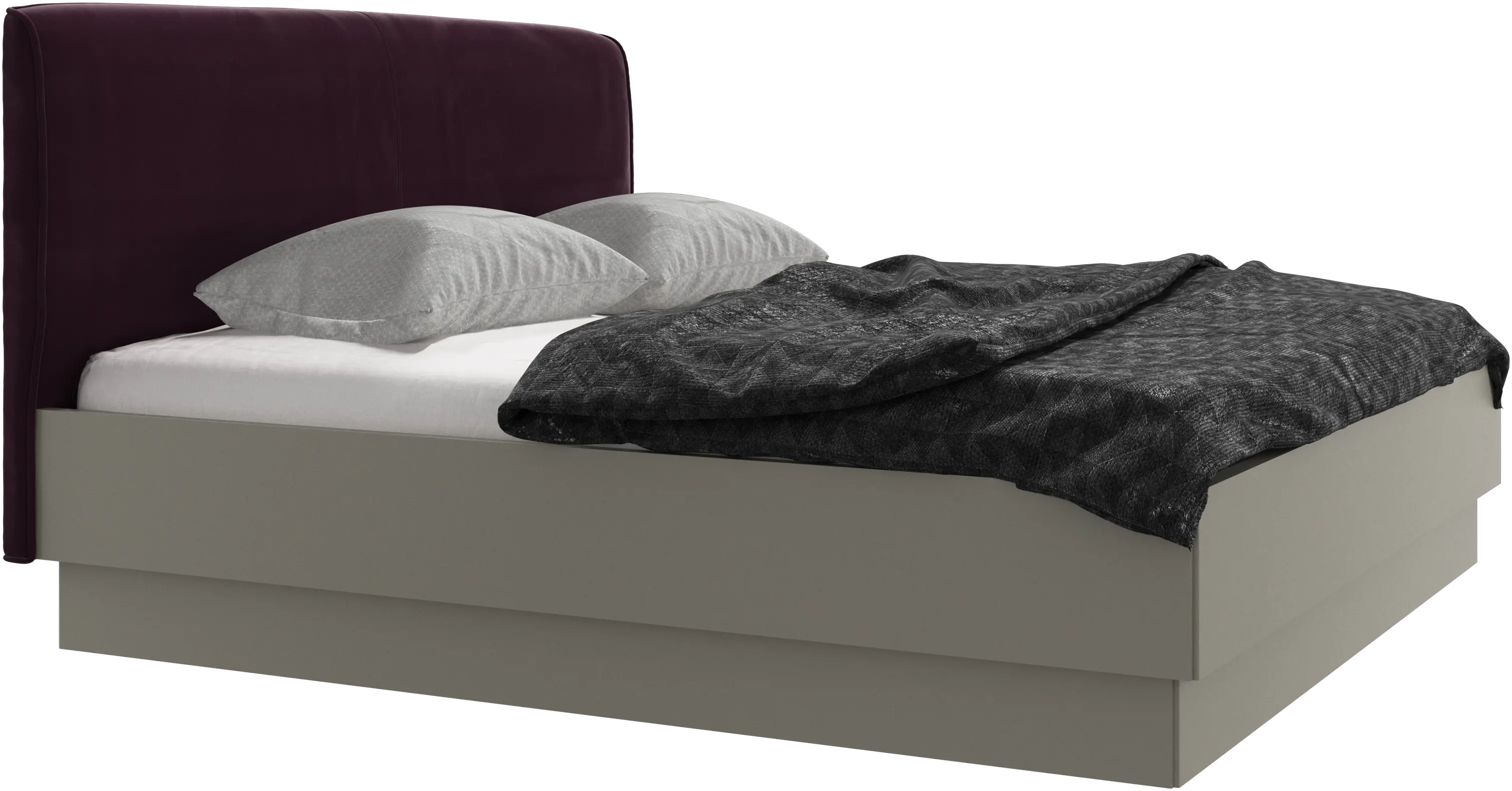 Houston, upholstered bed with storage