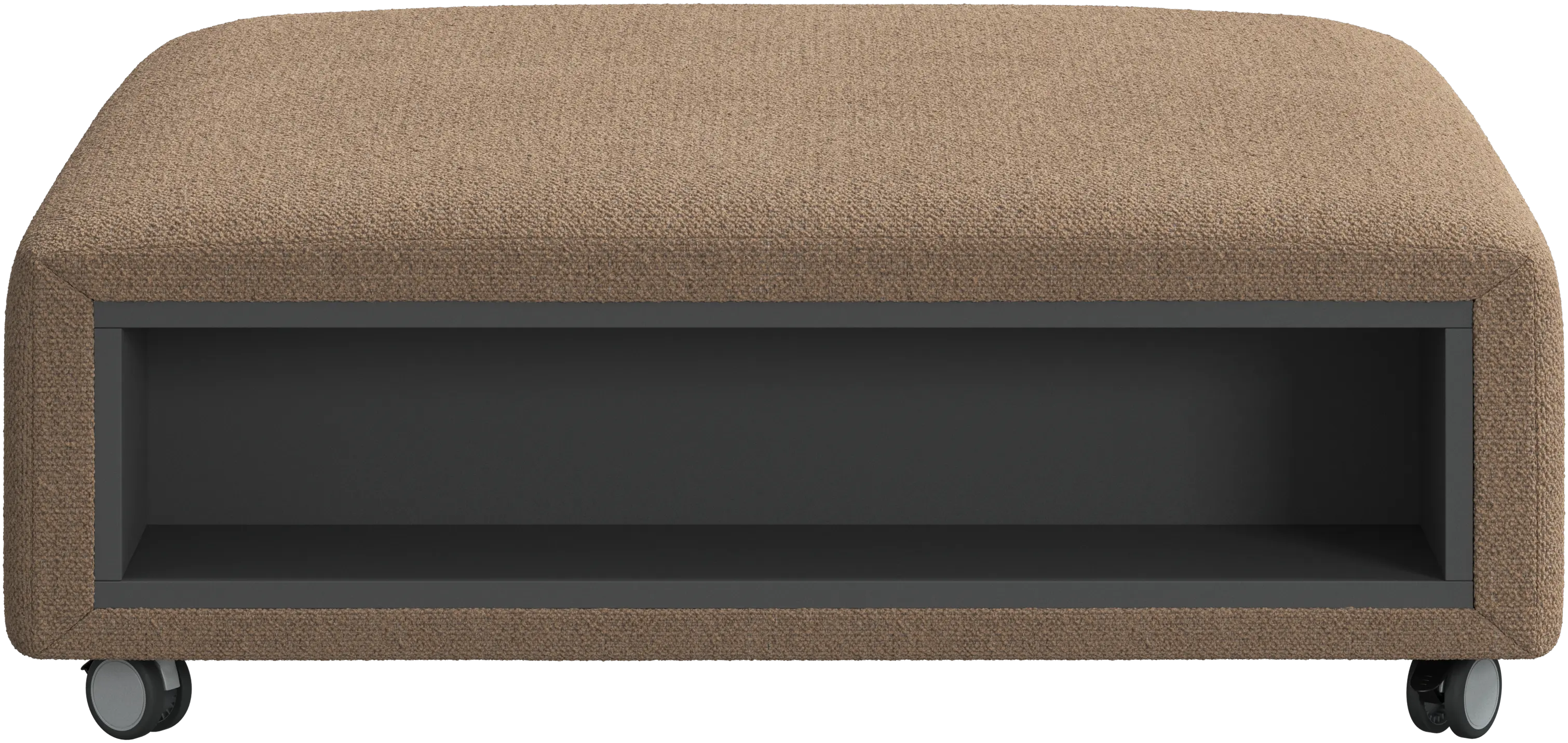 Hampton-rahi pyörillä ja säilytystilalla, oikea ja vasen puoli