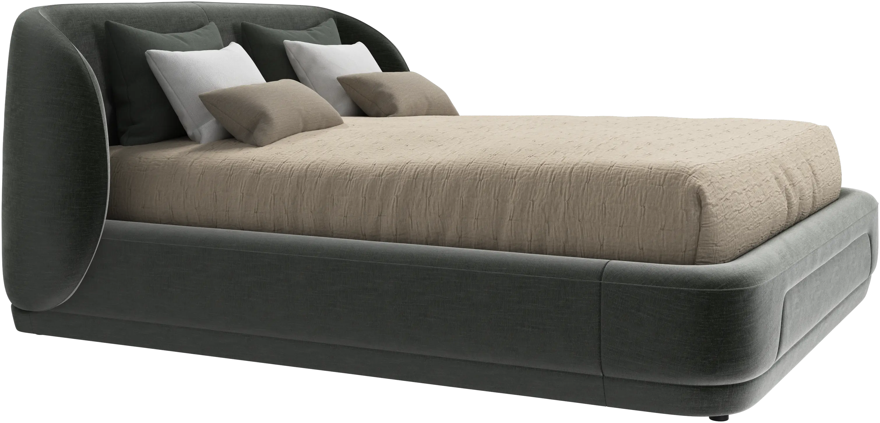 Bolzano bed with slats  - W160xL200cm