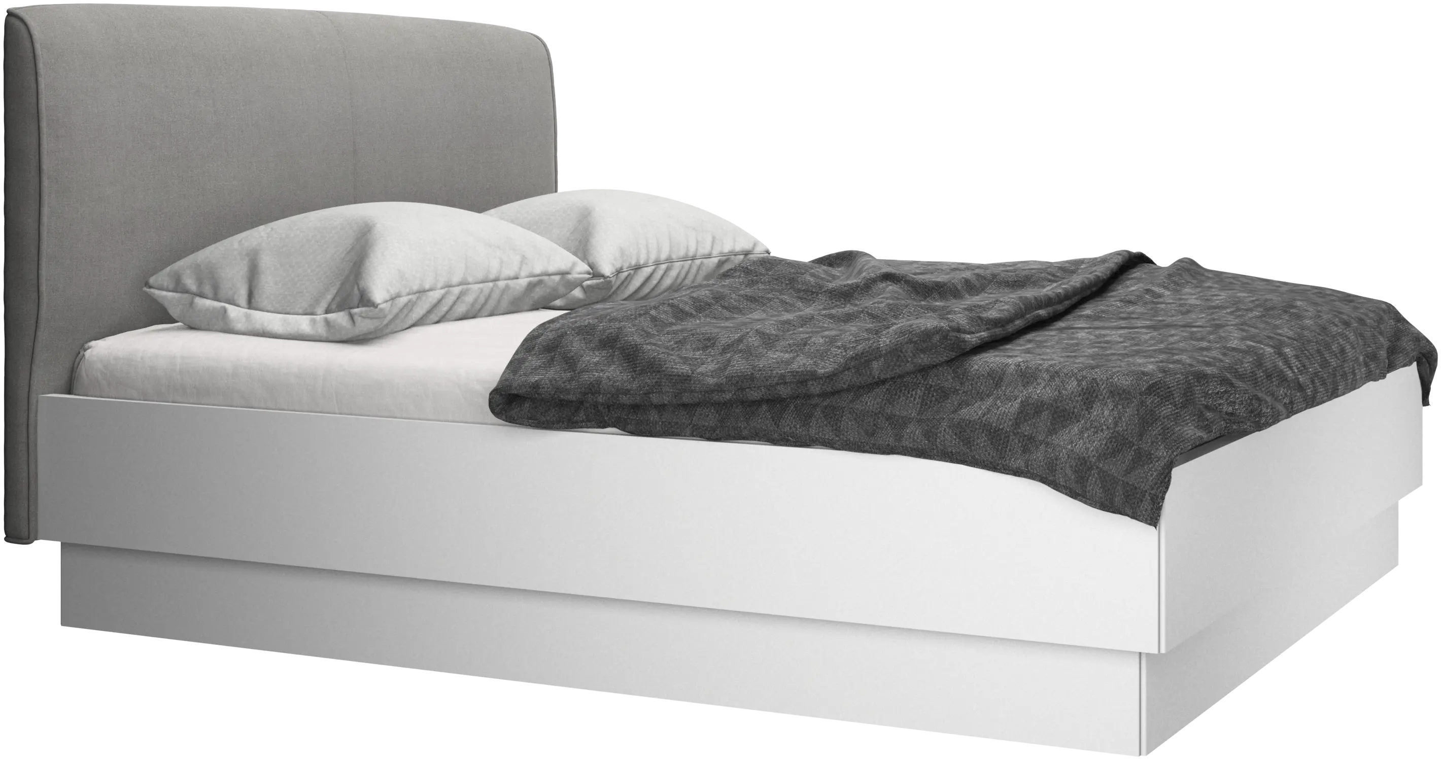 Houston, upholstered bed with storage