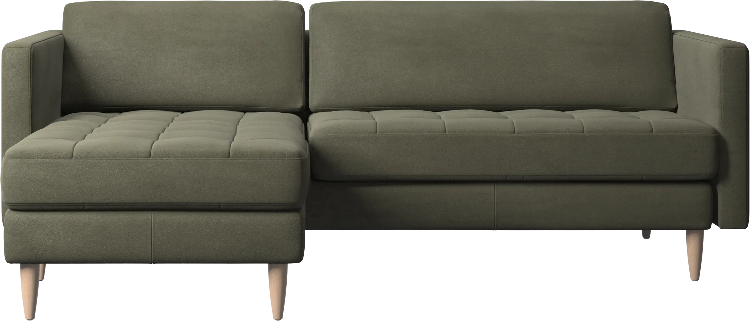 Osaka sofa with resting unit, tufted seat