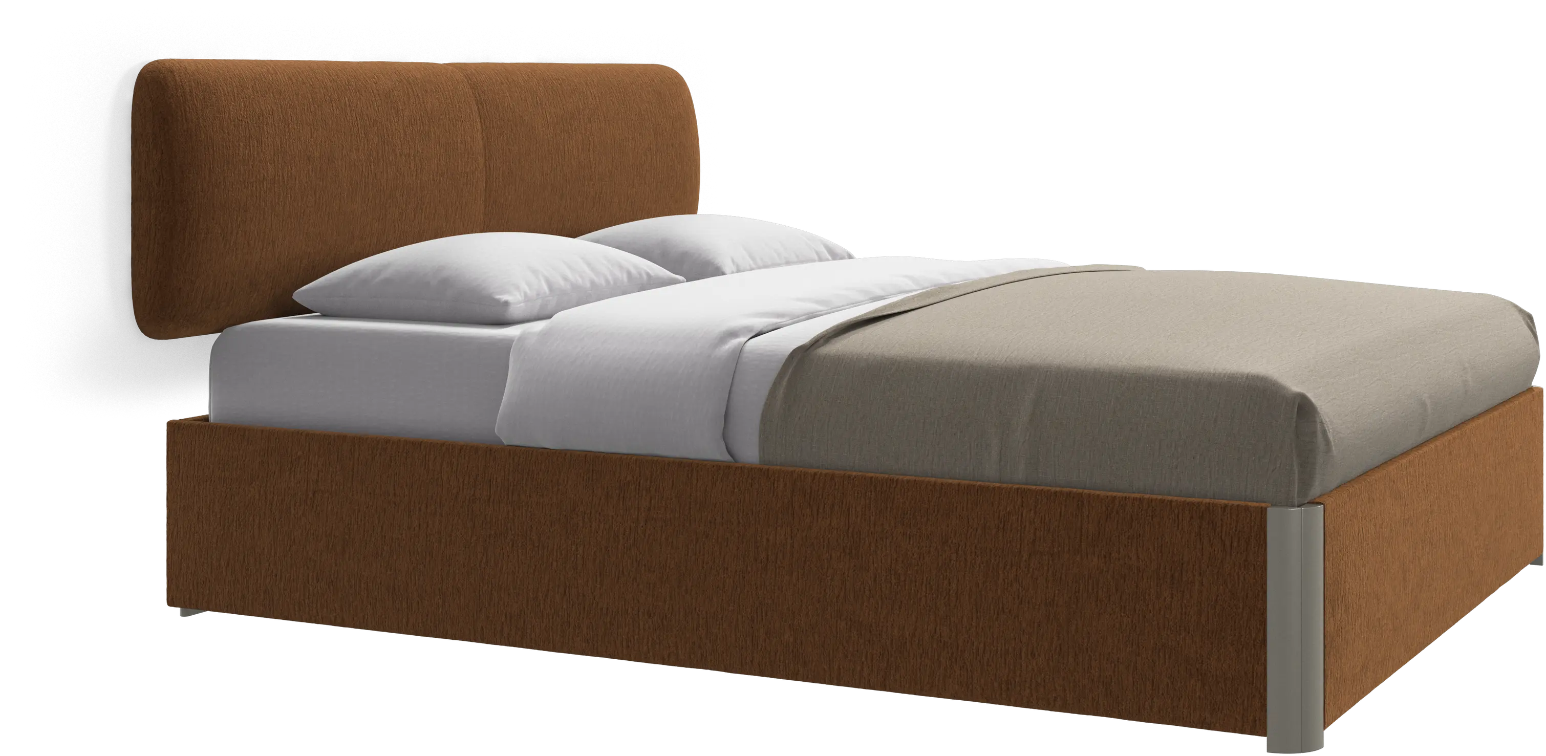 Element bed, wall-mounted headboard, with slats, excl. mattress