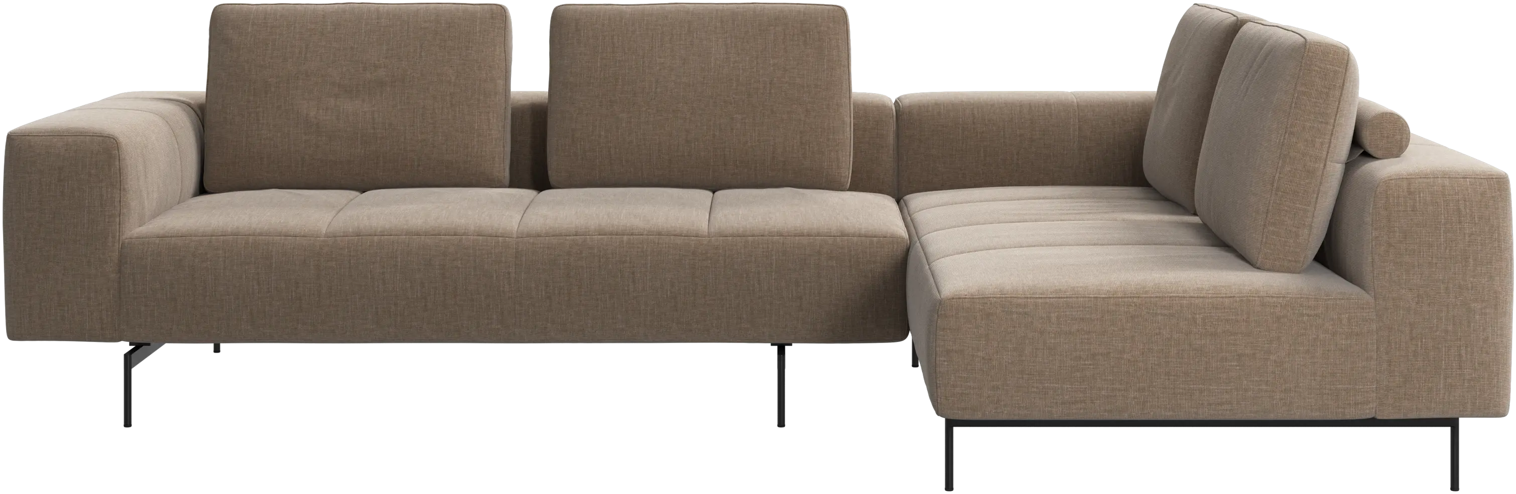 Amsterdam corner sofa with lounging unit