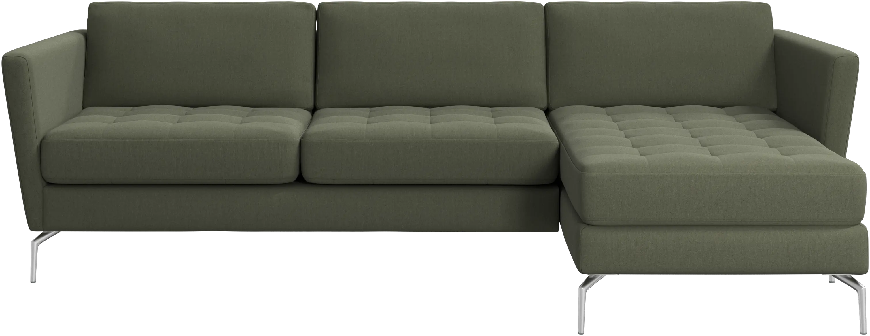 Osaka sofa with resting unit, tufted seat
