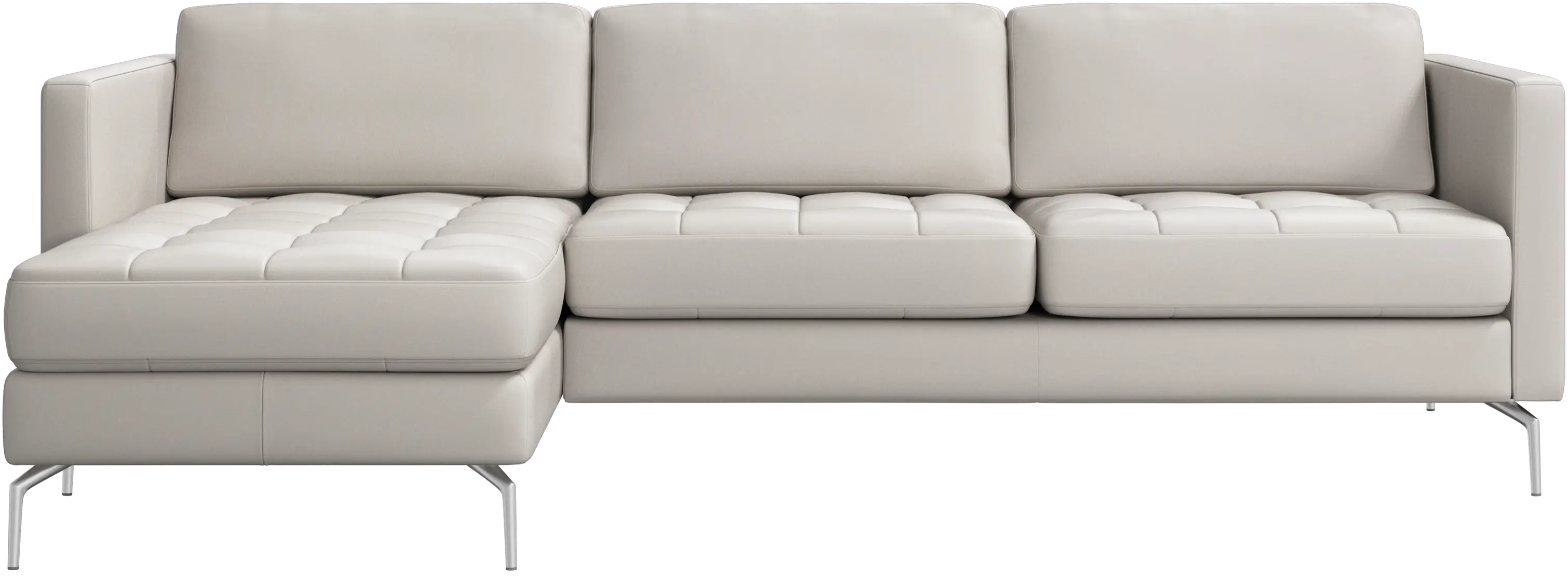 Osaka sofa with resting unit, tufted seat