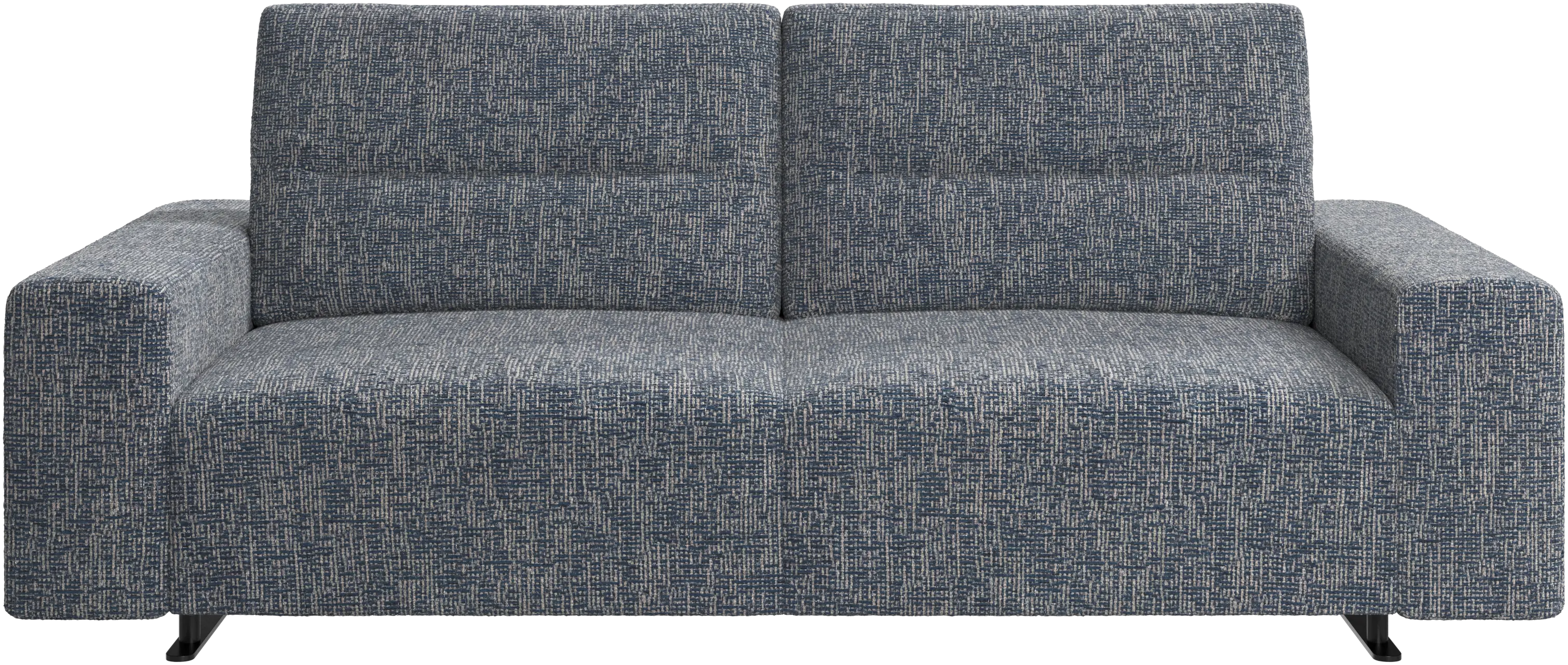 Hampton sofa with adjustable back and storage on the right side