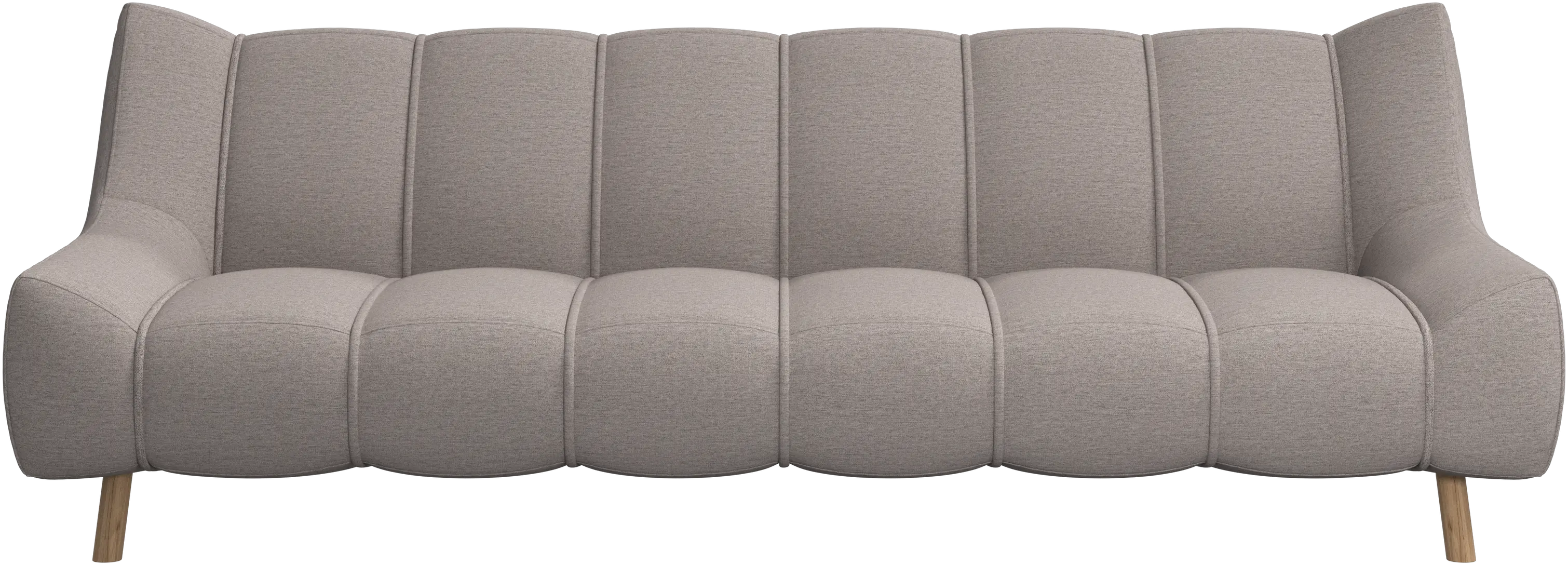 Nawabari 3 seater sofa, wooden leg