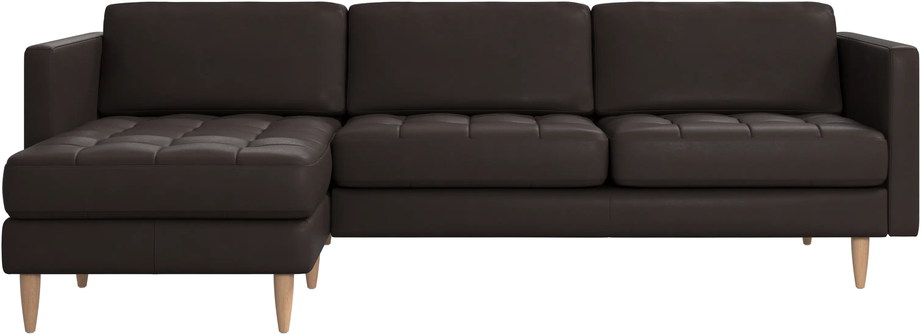 Osaka sofa with resting unit, tufted seat