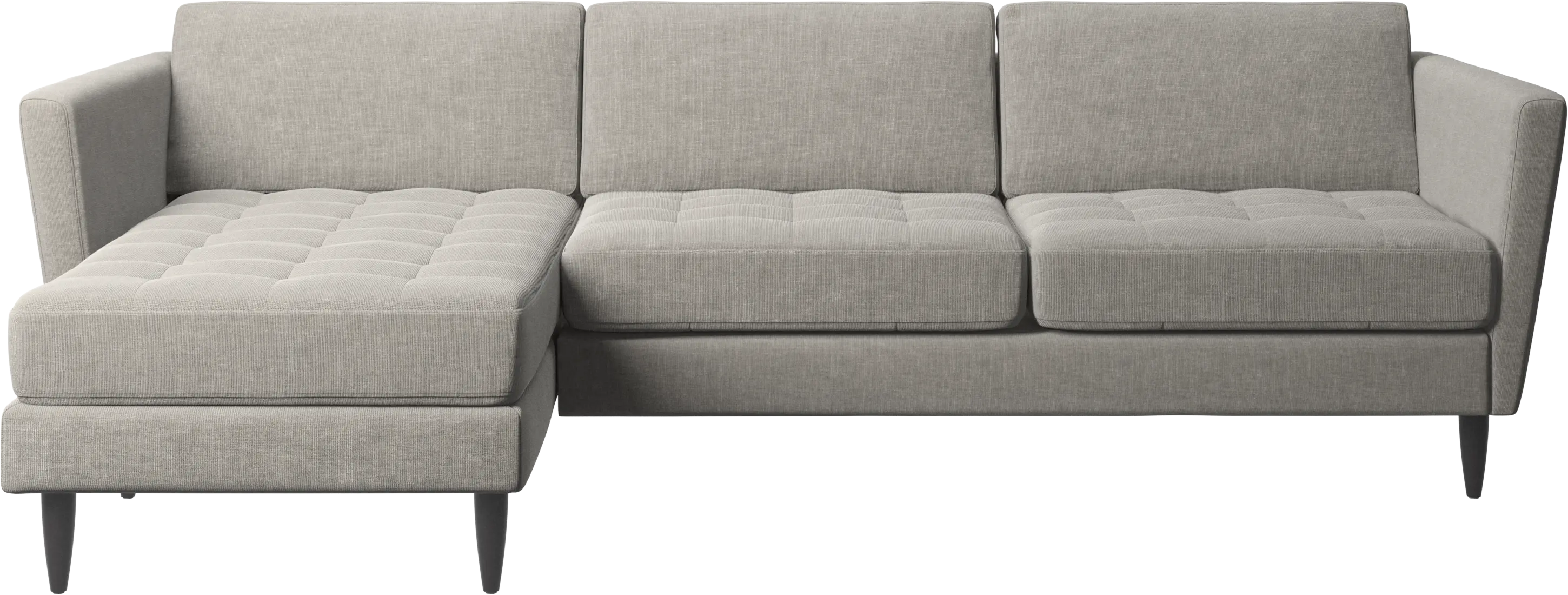 Osaka sofa with resting unit, tufted seat