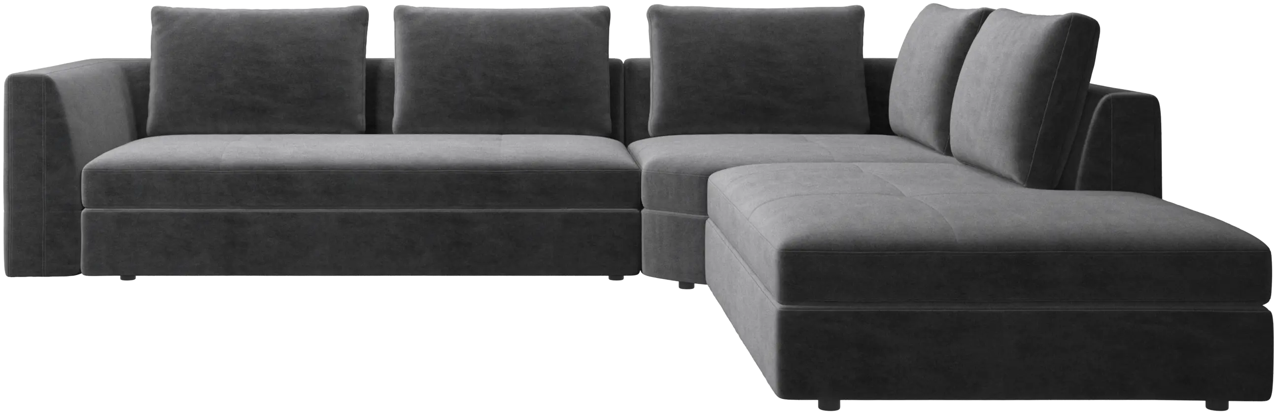 Bergamo corner sofa with lounging unit