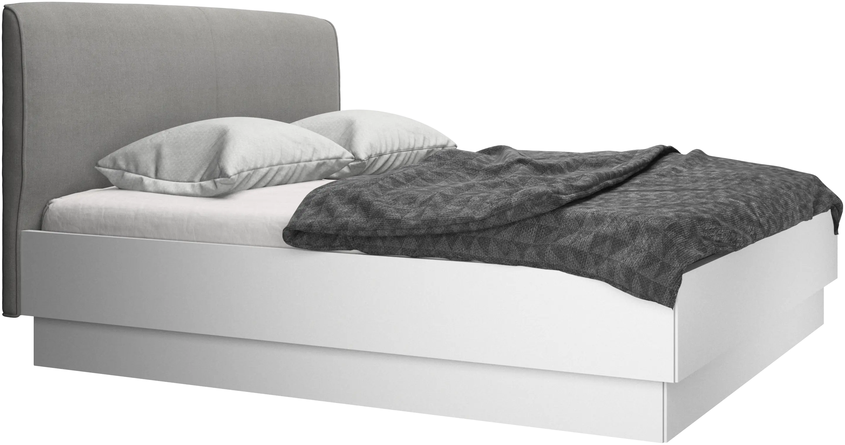 Houston, upholstered bed with storage