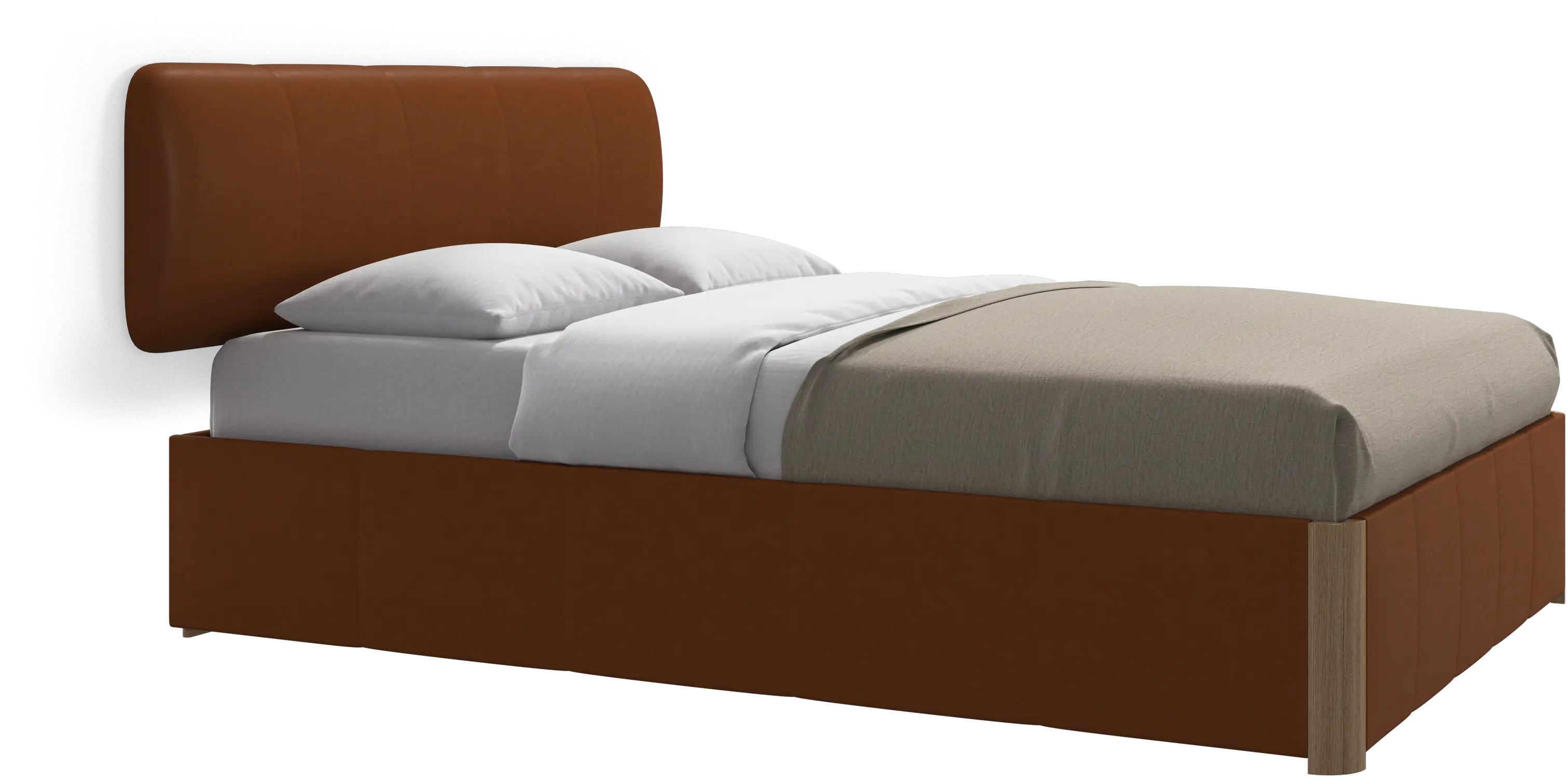Element bed, wall-mounted headboard, without slats, excl. mattress
