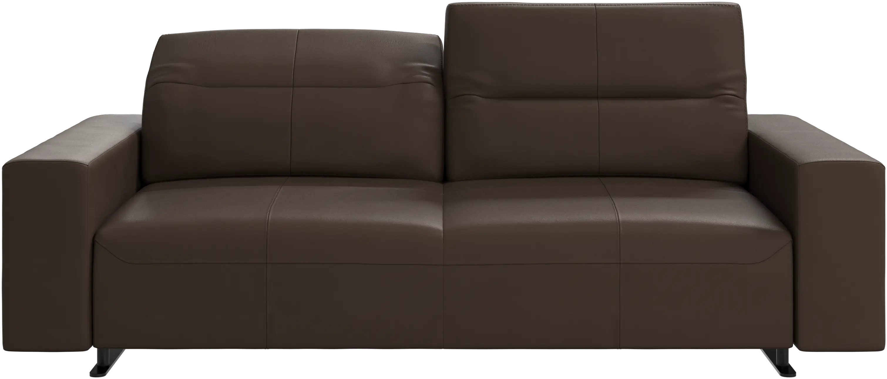 Hampton sofa with adjustable back and storage on the left side