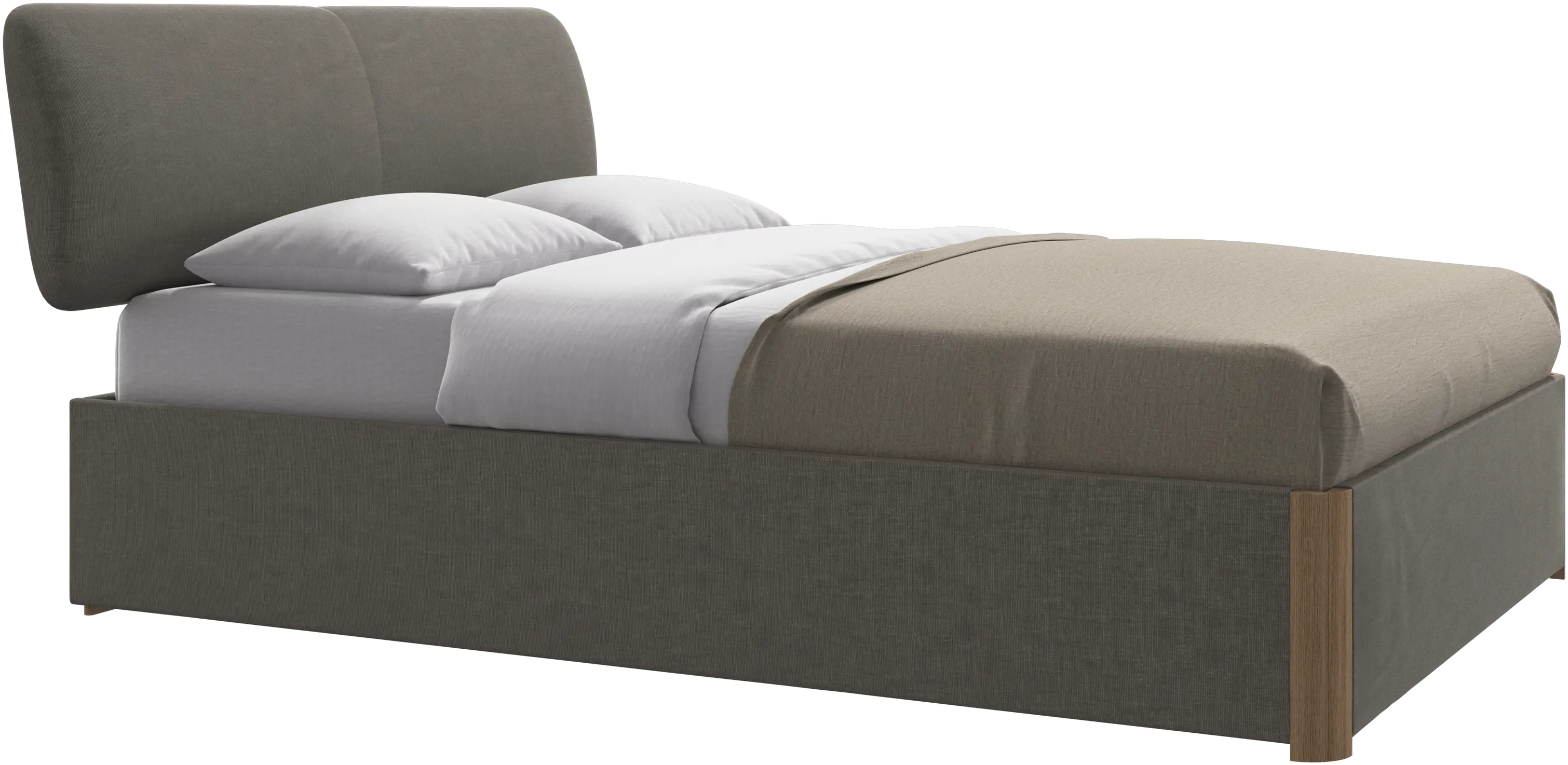 Element Bett, kopfteil bettmontiert, mit Lattenrost, exkl. Matratze