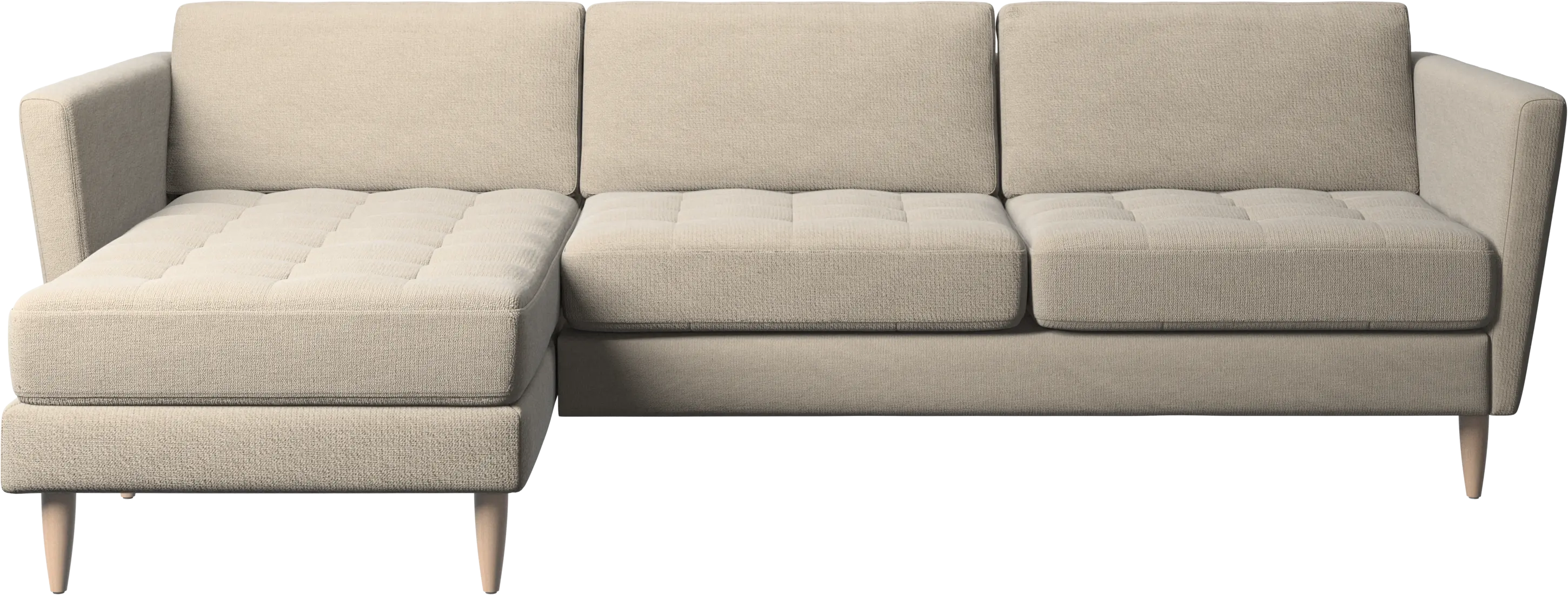 Osaka sofa with resting unit, tufted seat