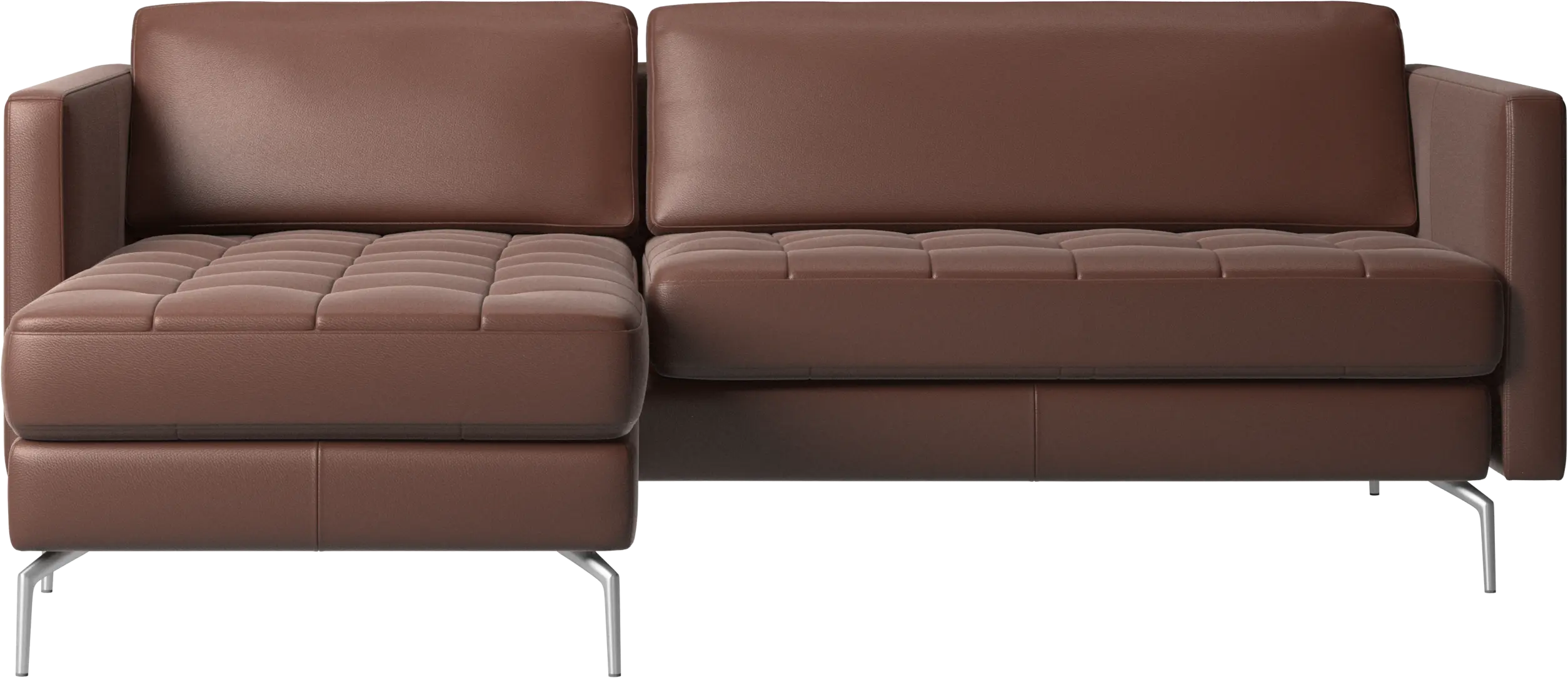 Osaka sofa with resting unit, tufted seat