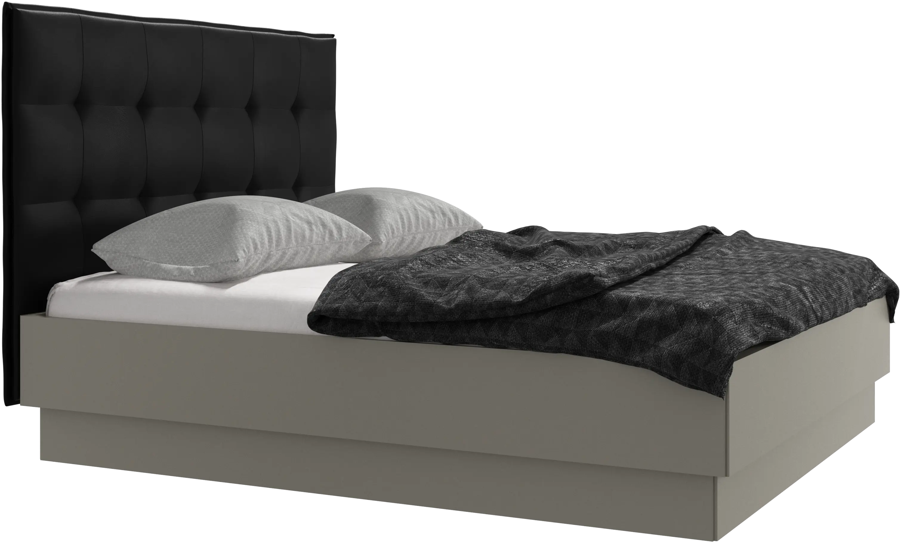 Lugano Bett mit Lattenrost und Staufach unter hochklappbarer Liegefläche, Matratze gegen Aufpreis