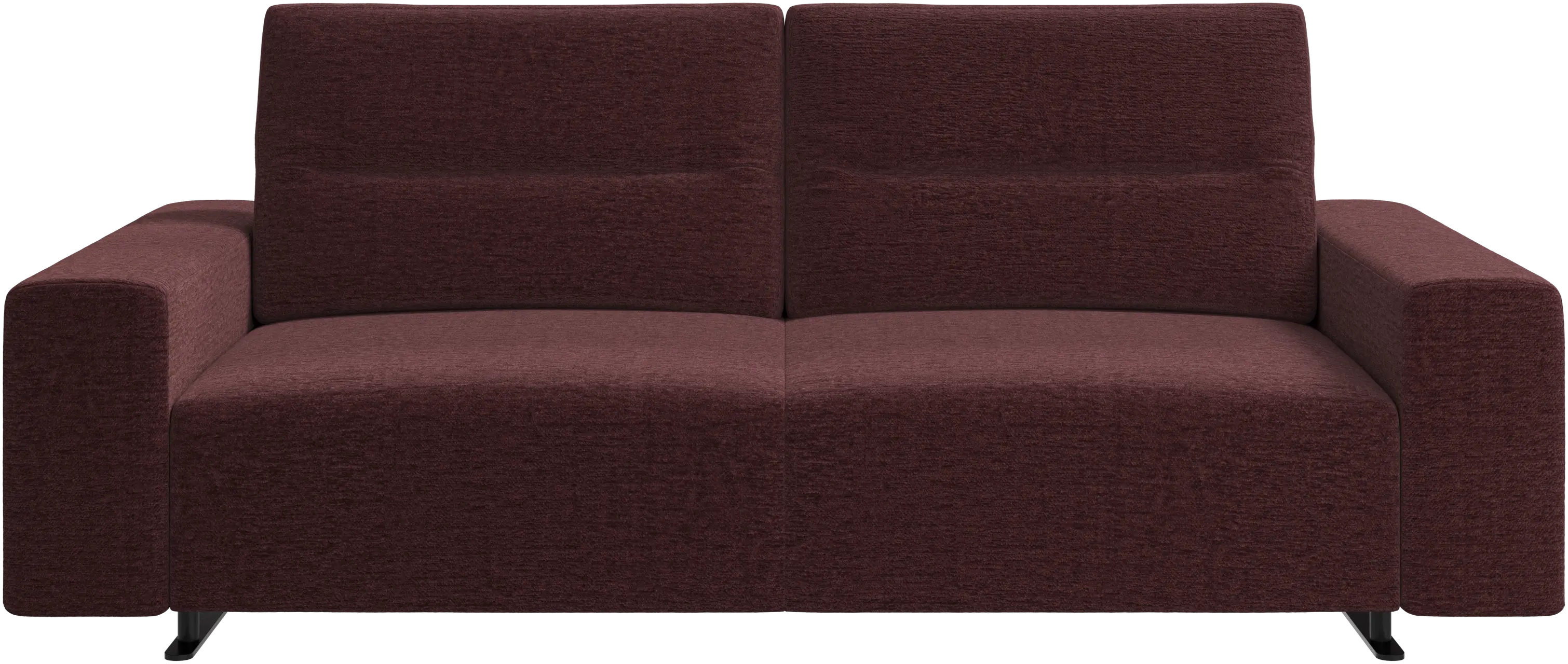 Hampton soffa med justerbart nackstöd och förvaring på vänster sida