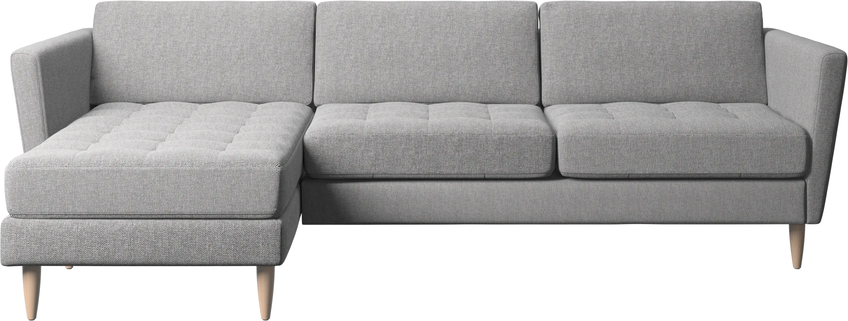 Osaka sofa with resting unit, tufted seat
