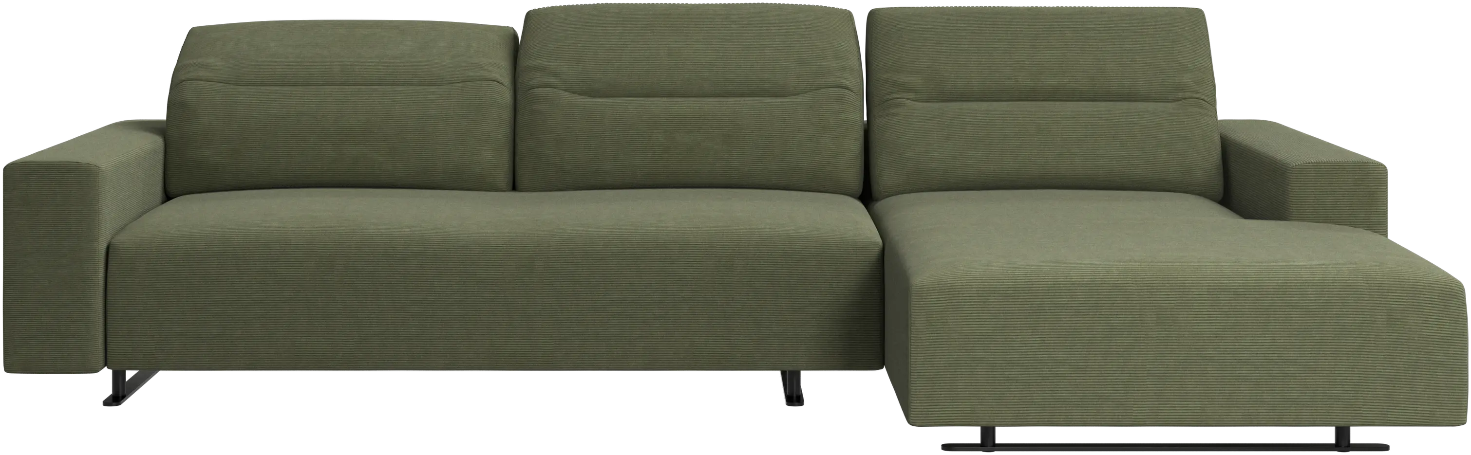 Hampton sofa with adjustable back and resting unit left side