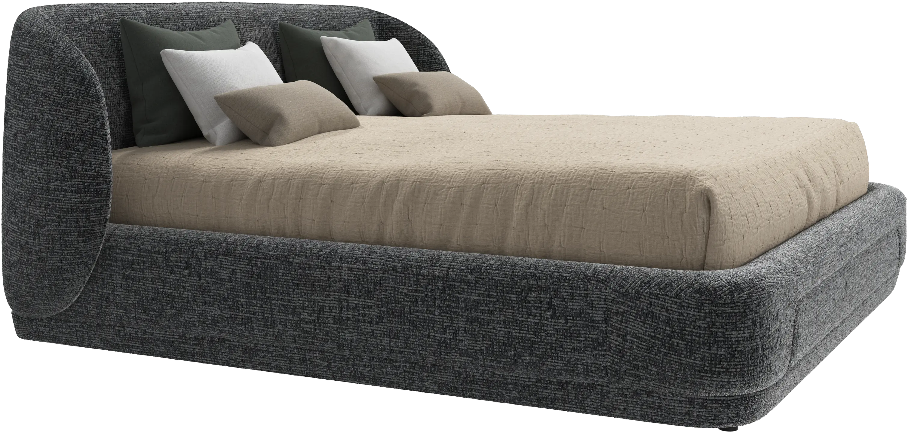 Bolzano bed with slats  - W193xL203cm