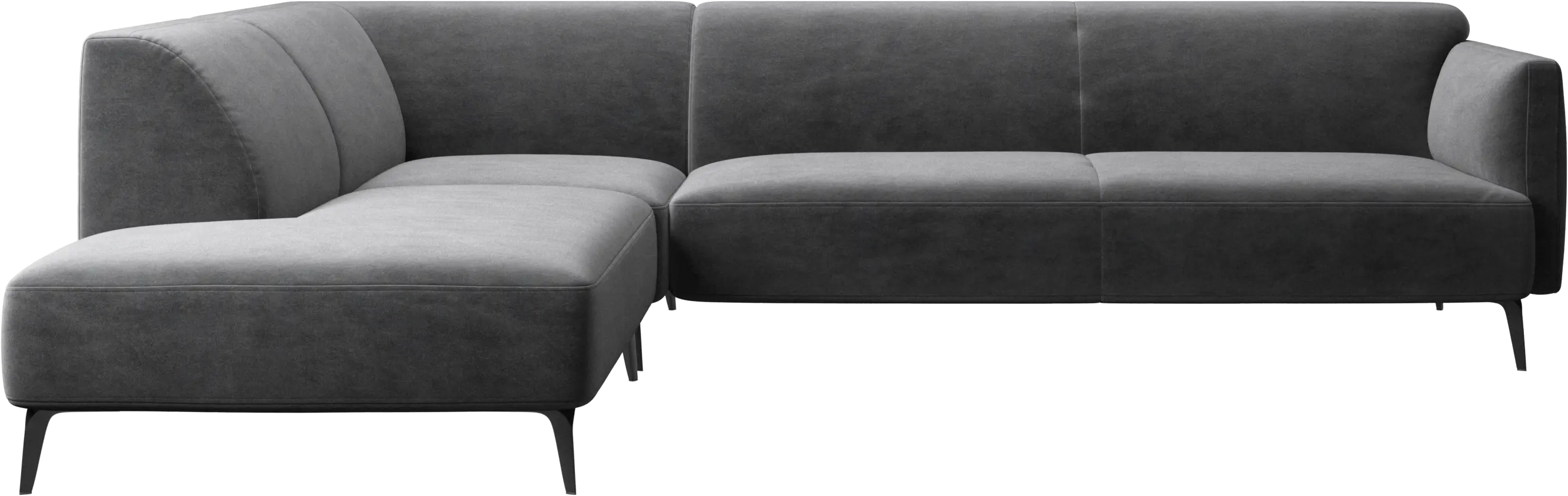 Modena corner sofa with lounging unit