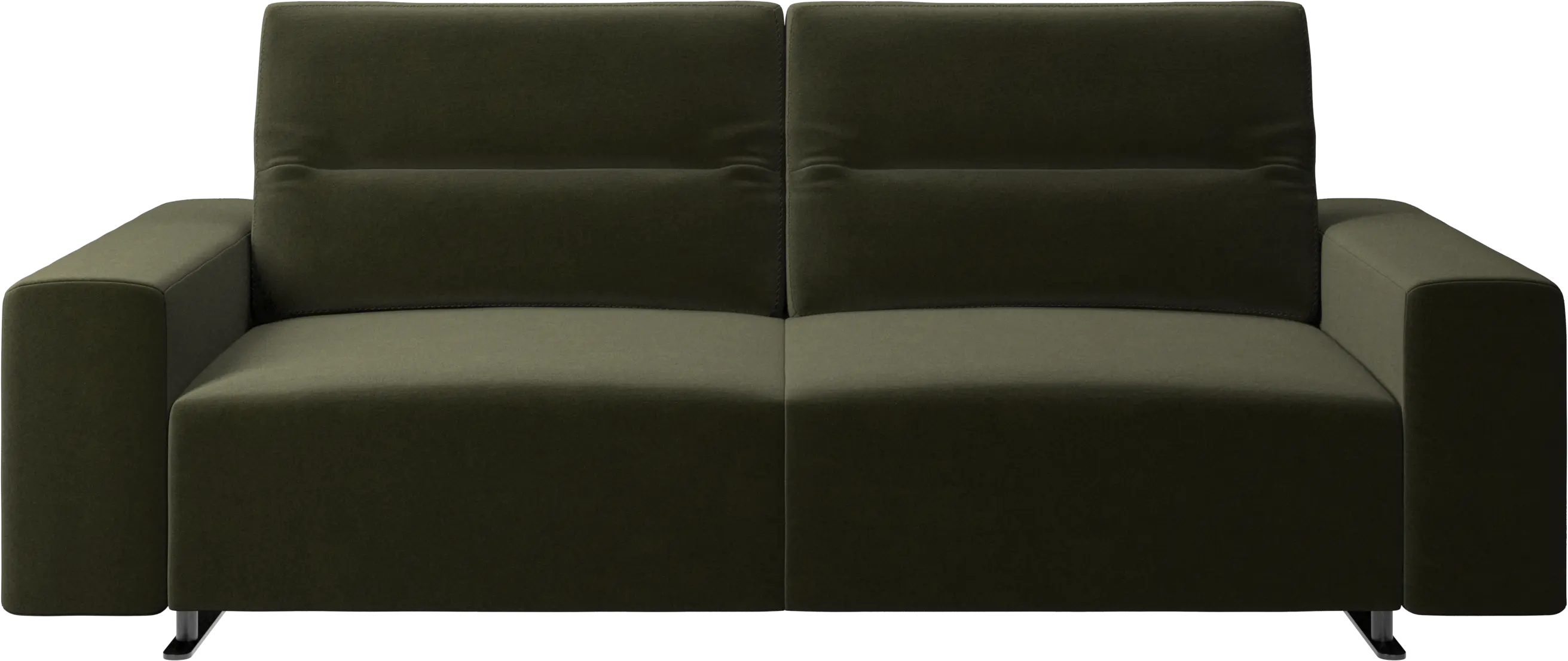 Hampton sofa with adjustable back and storage on the left side